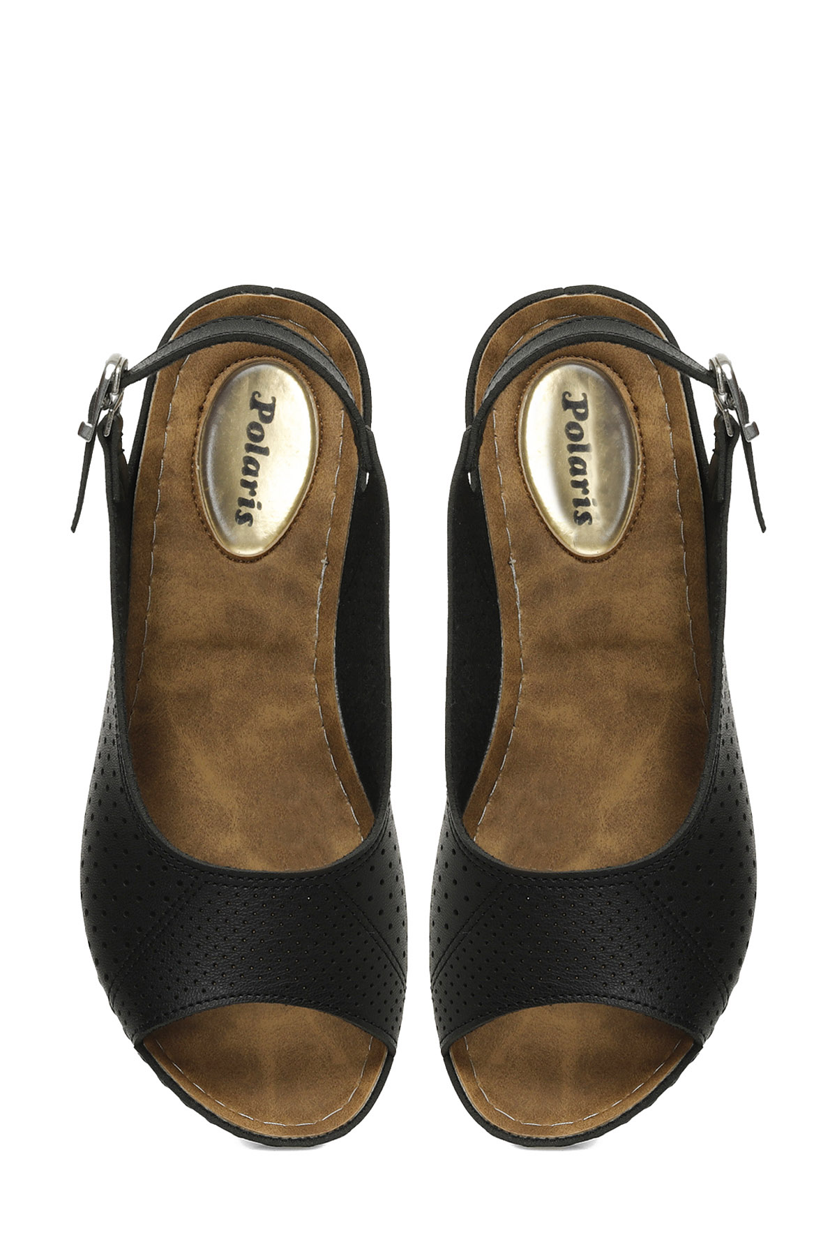 162750.Z5FX Siyah Kadın Düz Sandalet - Görsel 5