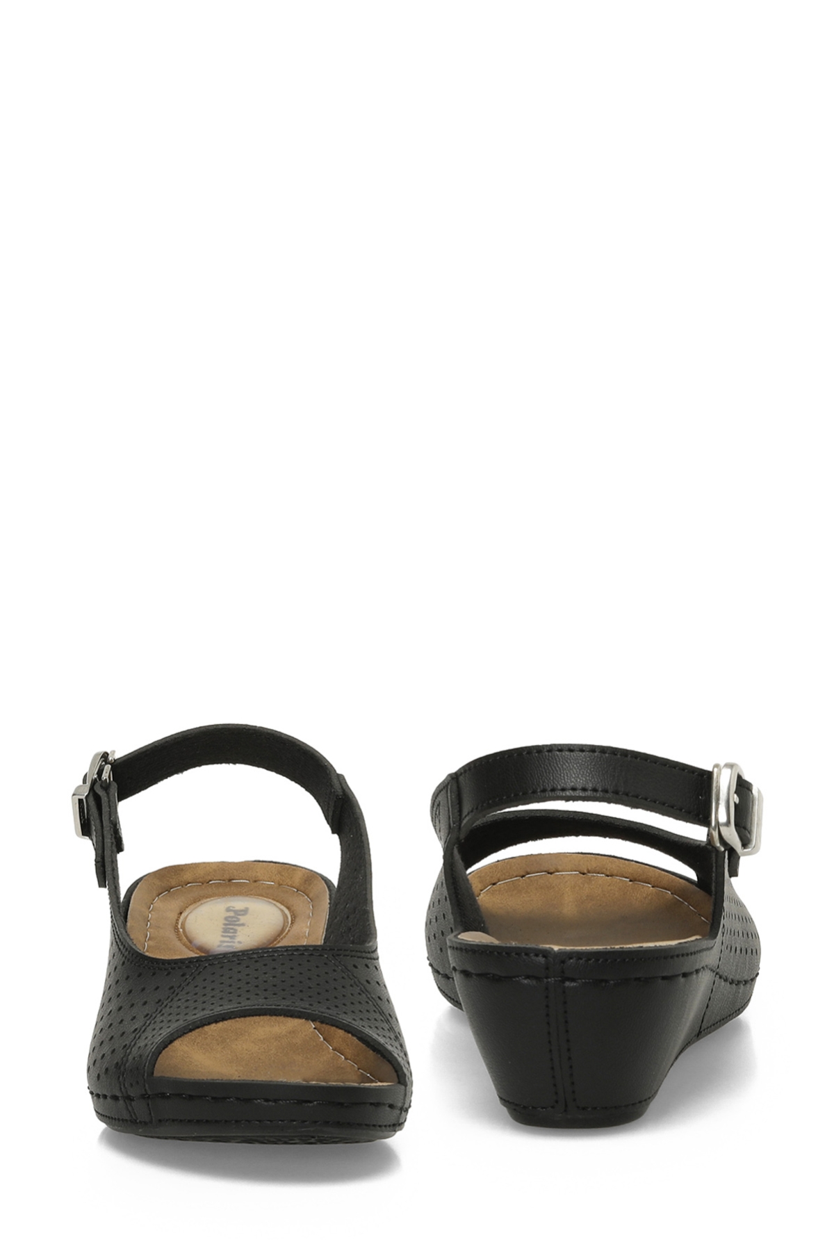 162750.Z5FX Siyah Kadın Düz Sandalet - Görsel 6