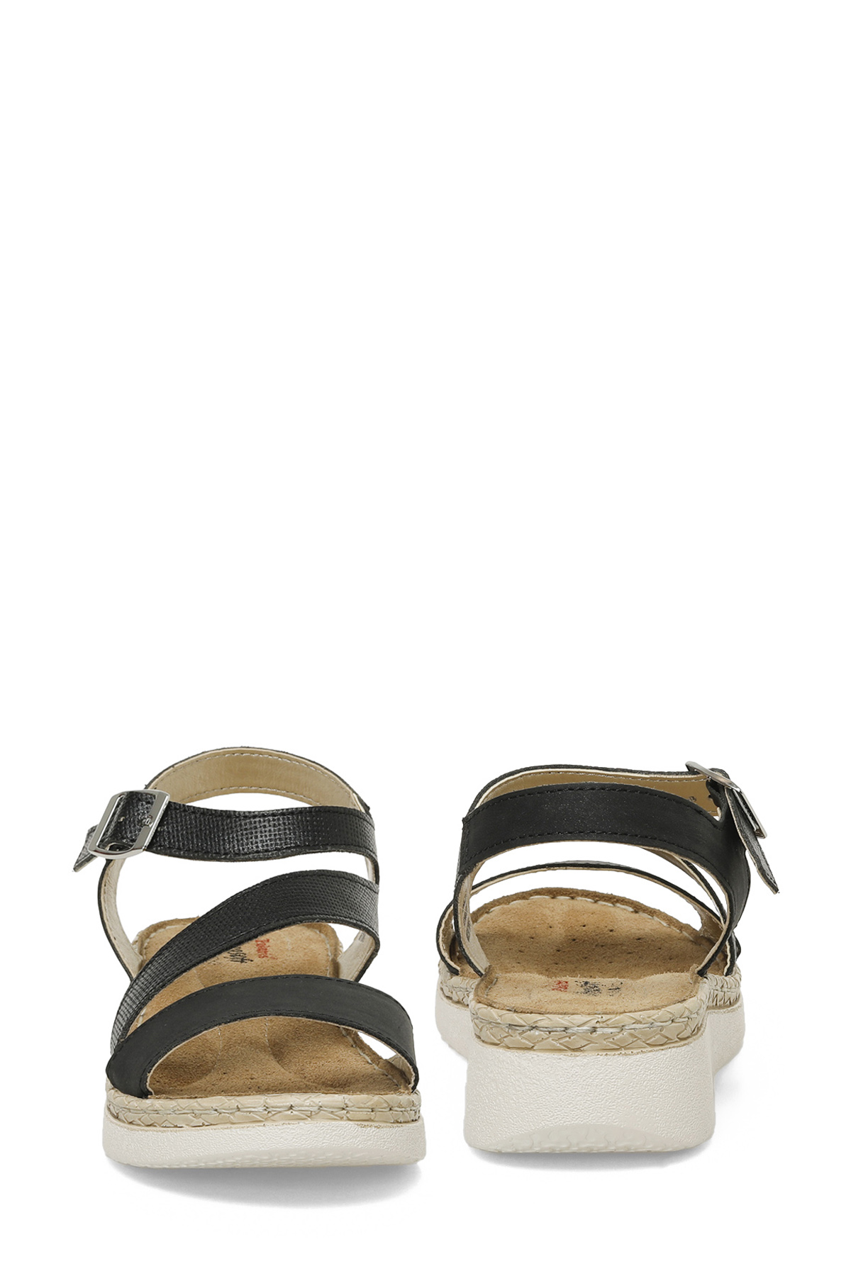 166945.Z5FX Siyah Kadın Düz Sandalet - Görsel 6