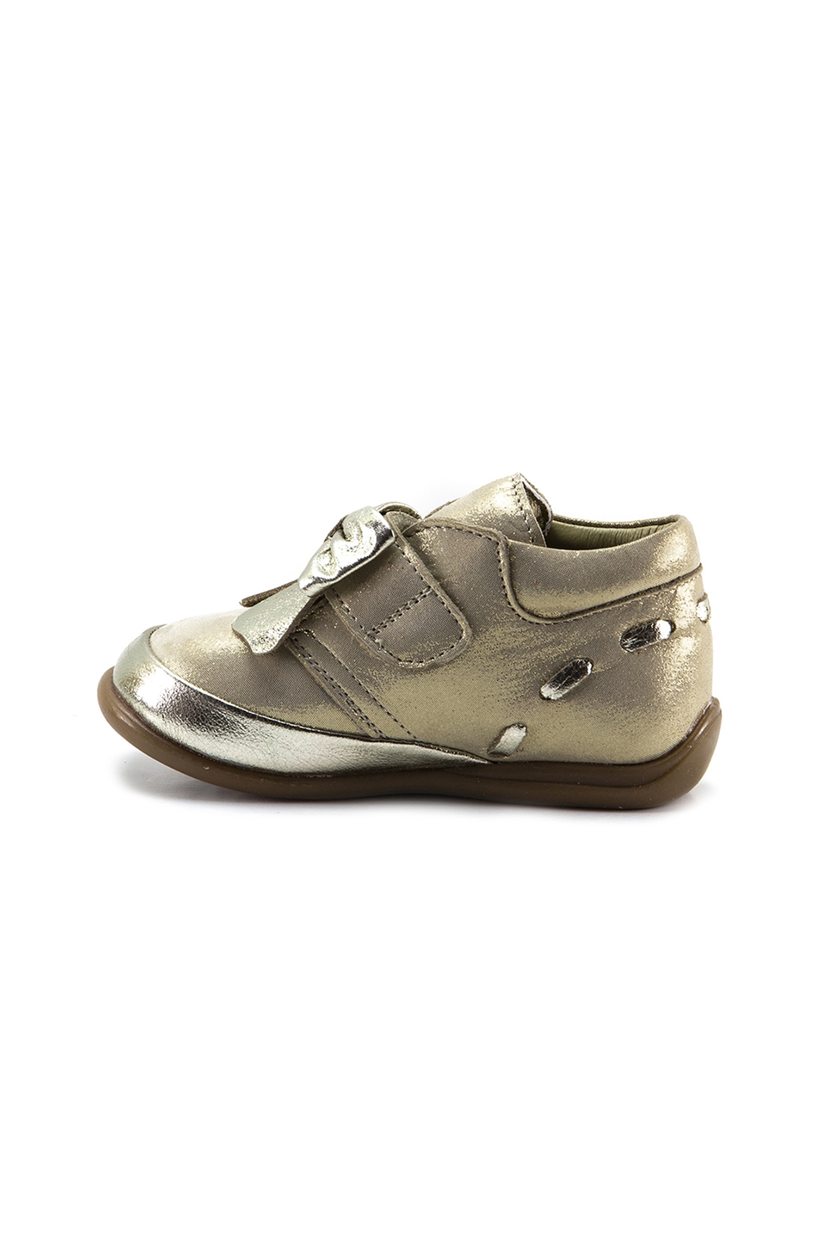 Kız Çocuk Altın Deri Ortopedik Destekli İlk Adım Bot - Görsel 4