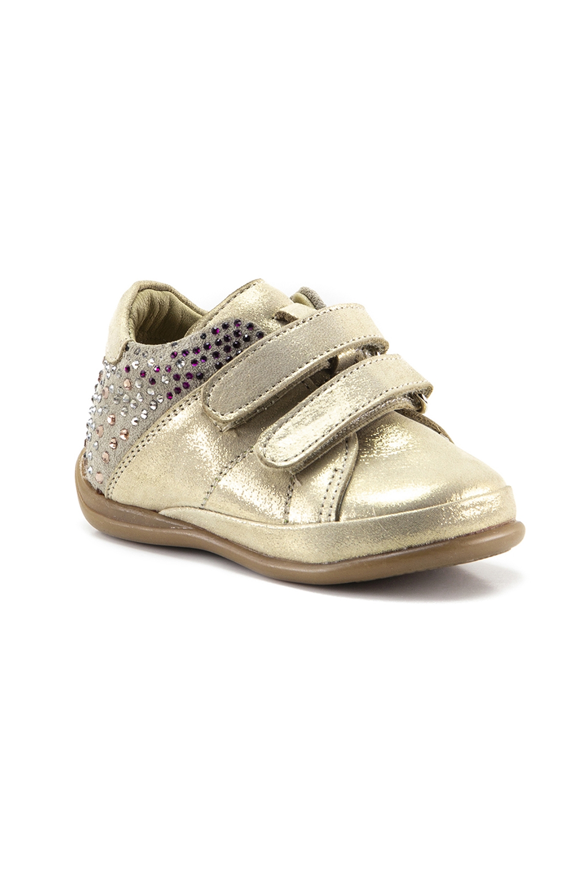 Kız Çocuk Bej Simli Deri Ortopedik Destekli İlk Adım Bot - Görsel 3