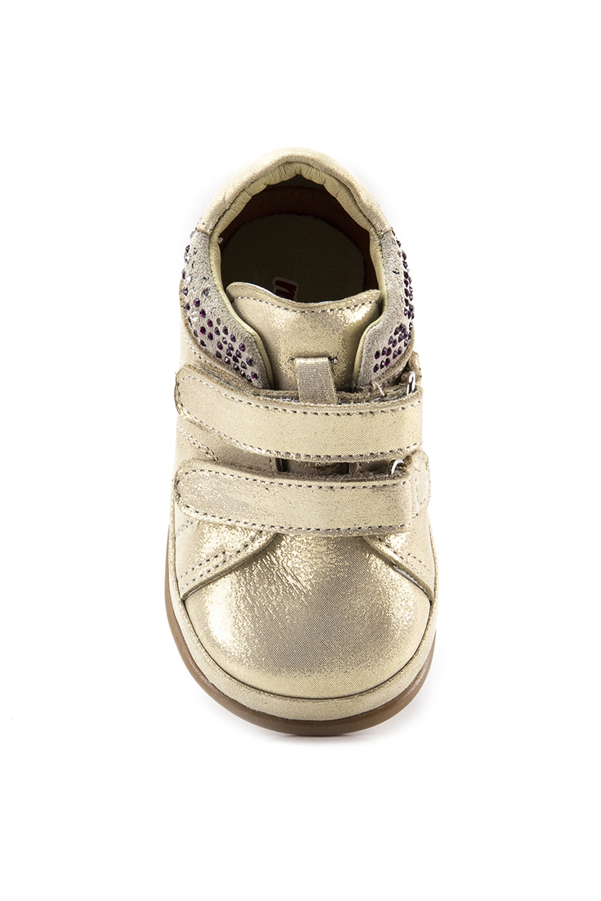 Kız Çocuk Bej Simli Deri Ortopedik Destekli İlk Adım Bot - Görsel 5