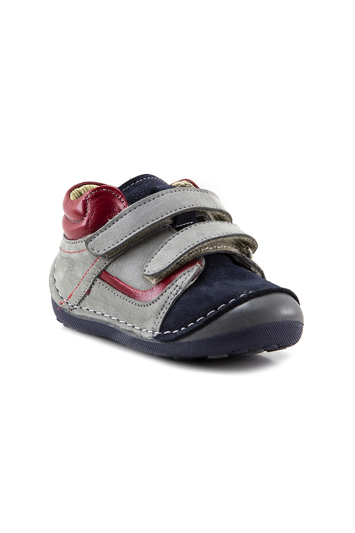 Erkek Çocuk Laci-Gri Deri Ortopedik Destekli İlk Adım Bot - Görsel 3