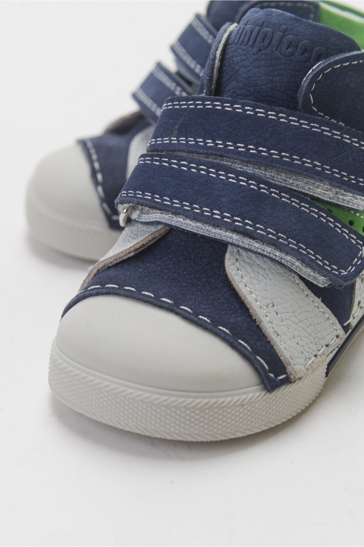 Erkek Çocuk Mavi Deri Ortopedik Destekli İlk Adım Bot - Görsel 2