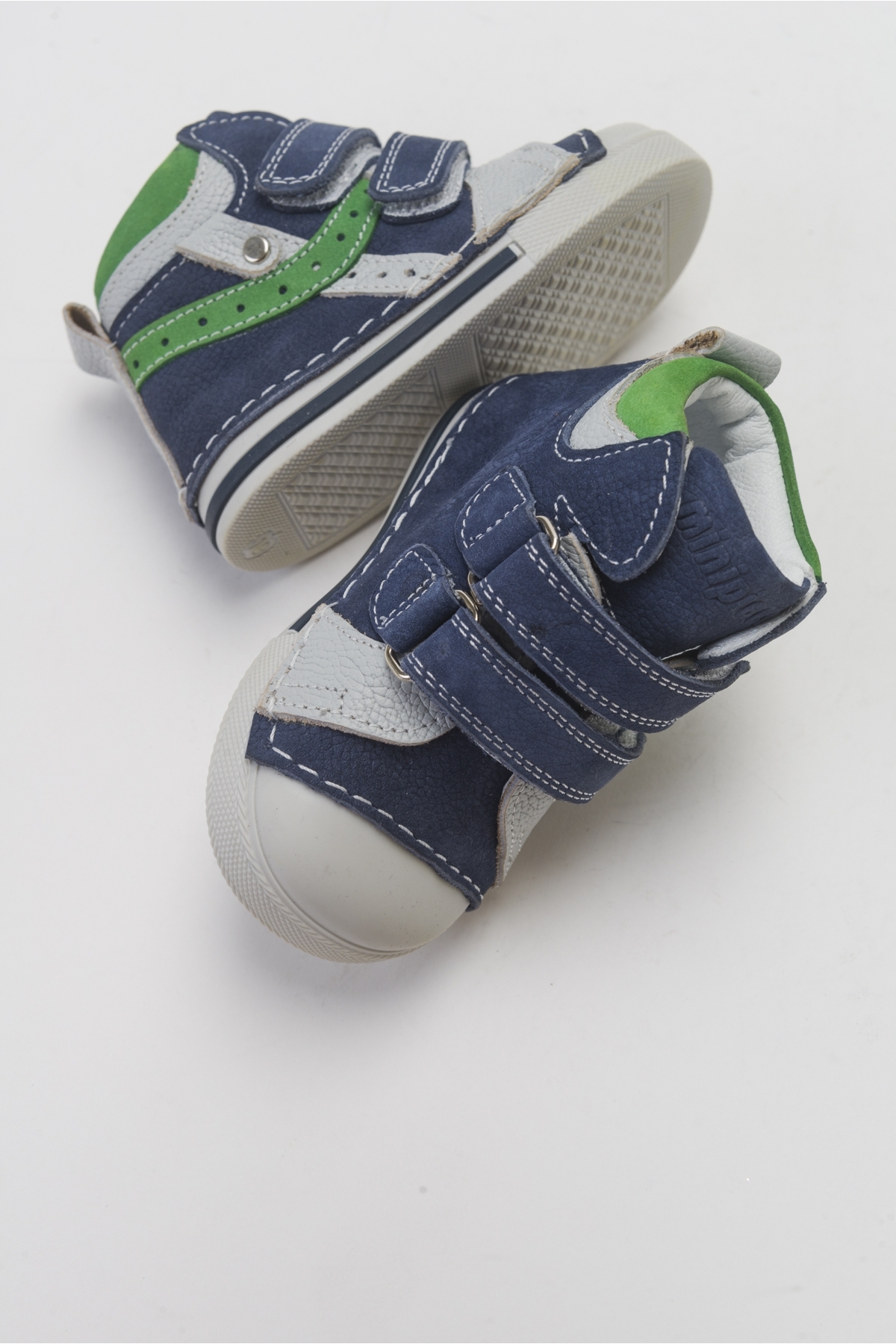 Erkek Çocuk Mavi Deri Ortopedik Destekli İlk Adım Bot - Görsel 5