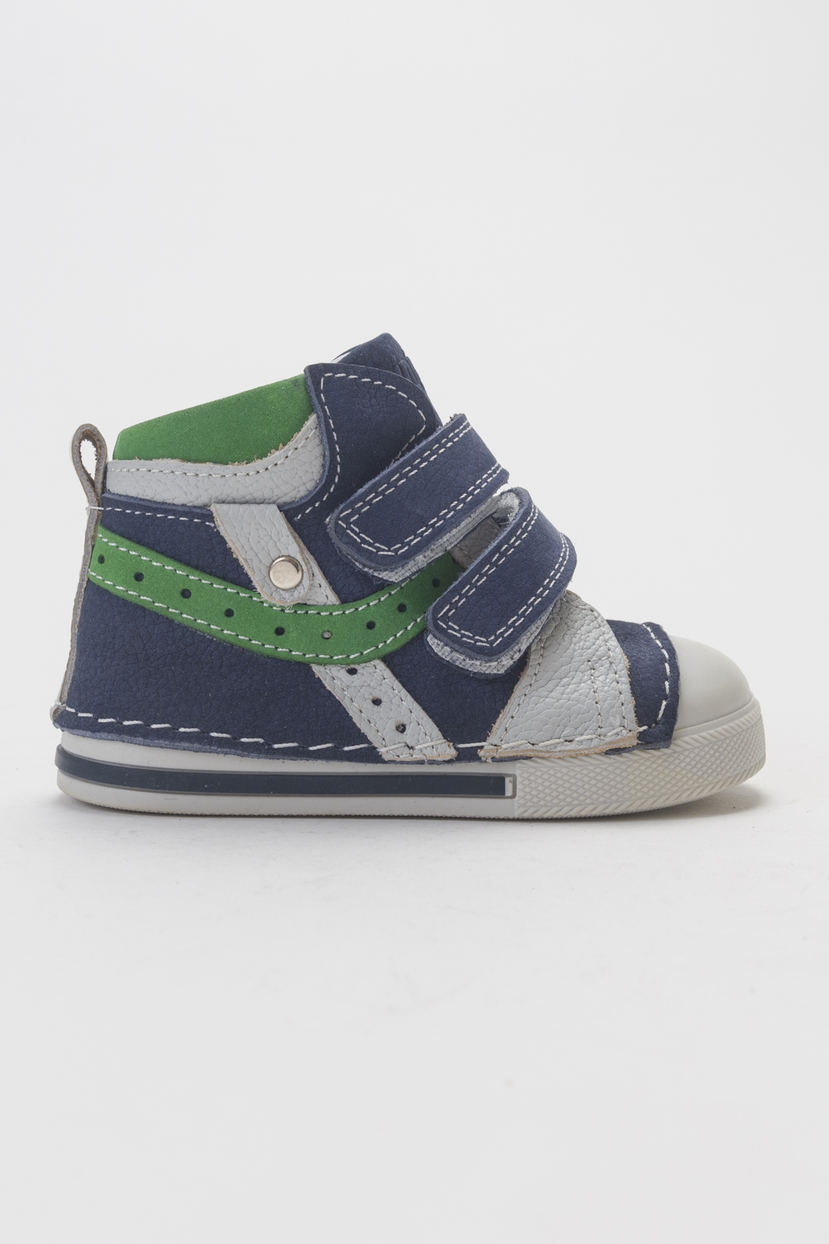 Erkek Çocuk Mavi Deri Ortopedik Destekli İlk Adım Bot - Görsel 6