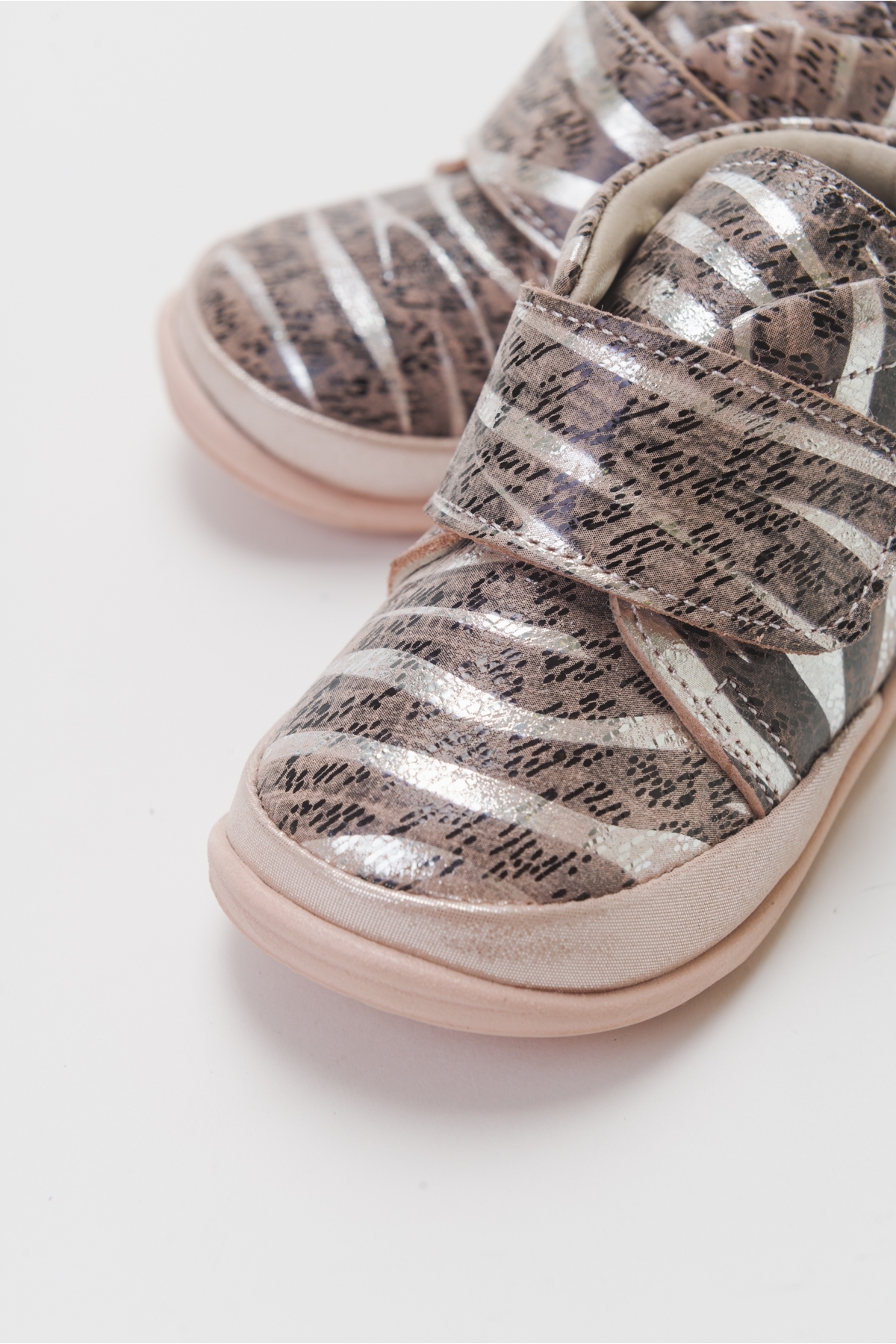 Kız Çocuk Pudra Hakiki Deri Günlük Çocuk Ayakkabı - Görsel 2