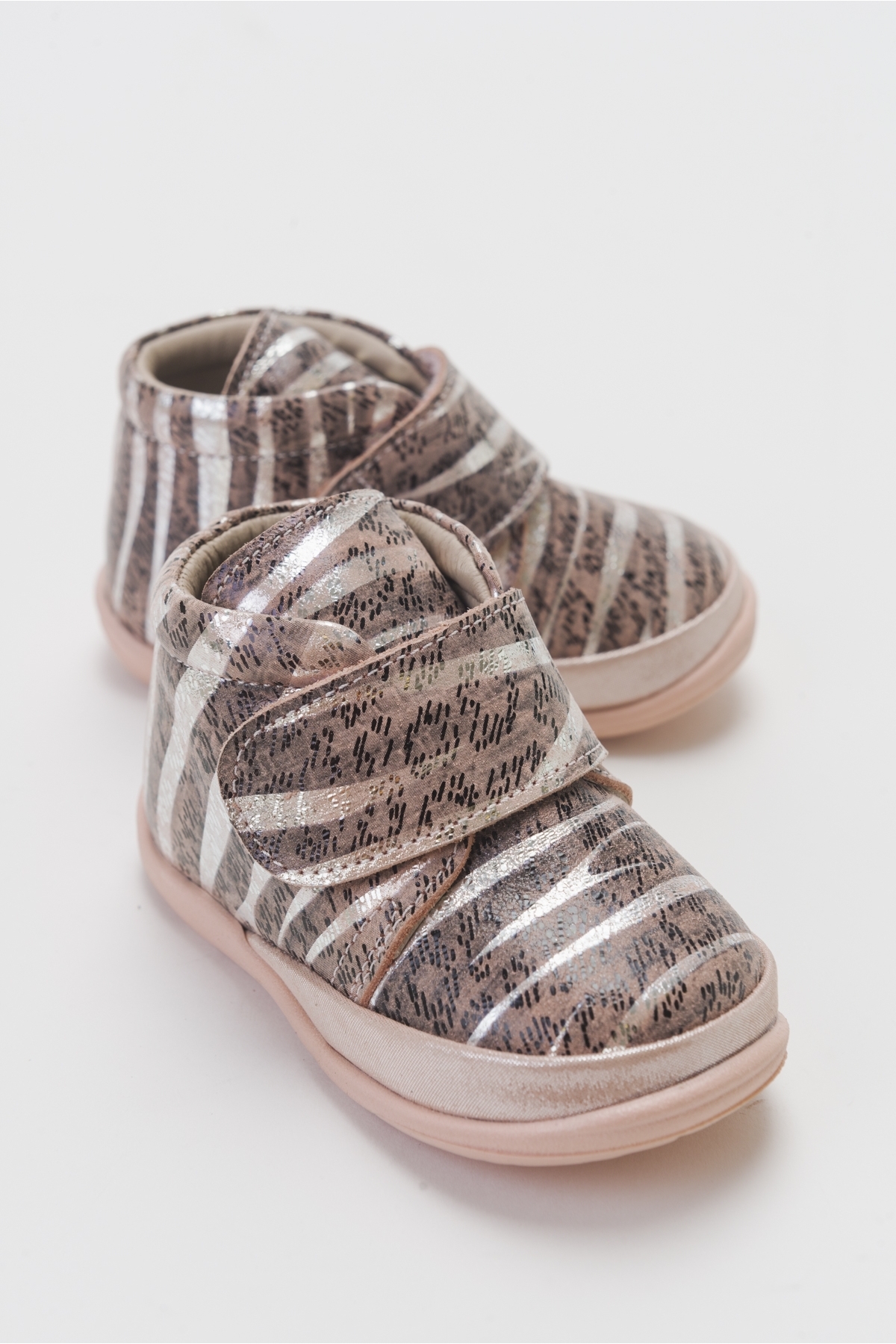Kız Çocuk Pudra Hakiki Deri Günlük Çocuk Ayakkabı - Görsel 3