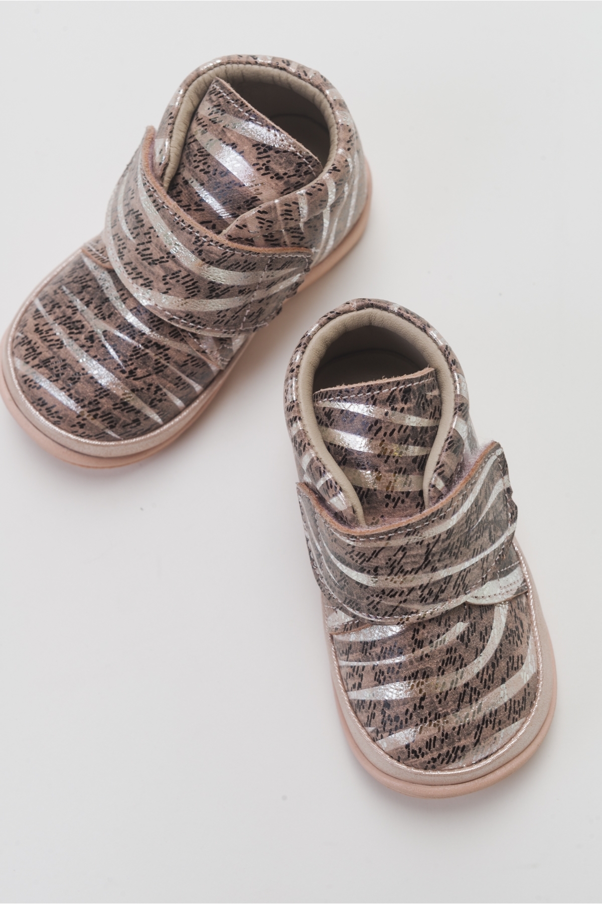 Kız Çocuk Pudra Hakiki Deri Günlük Çocuk Ayakkabı - Görsel 4