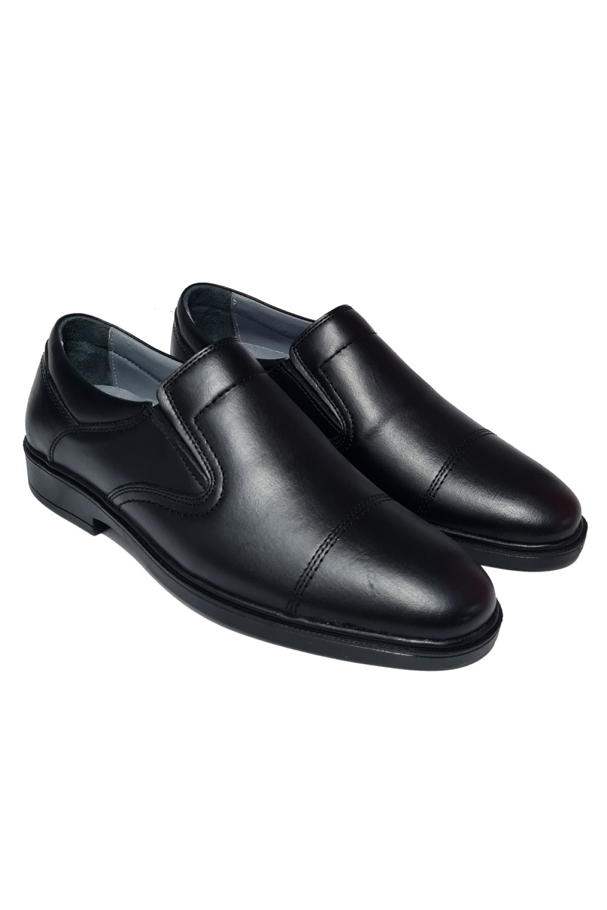 Bağsız Ökçeli Burun Kısmı Dikişli Model Deri ErkekKlasik Ayakkabı AY-1020-ÖK - Görsel 4