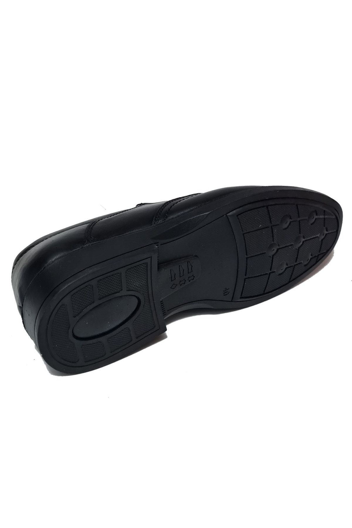 Bağsız Ökçeli Burun Kısmı Dikişli Model Deri ErkekKlasik Ayakkabı AY-1020-ÖK - Görsel 5