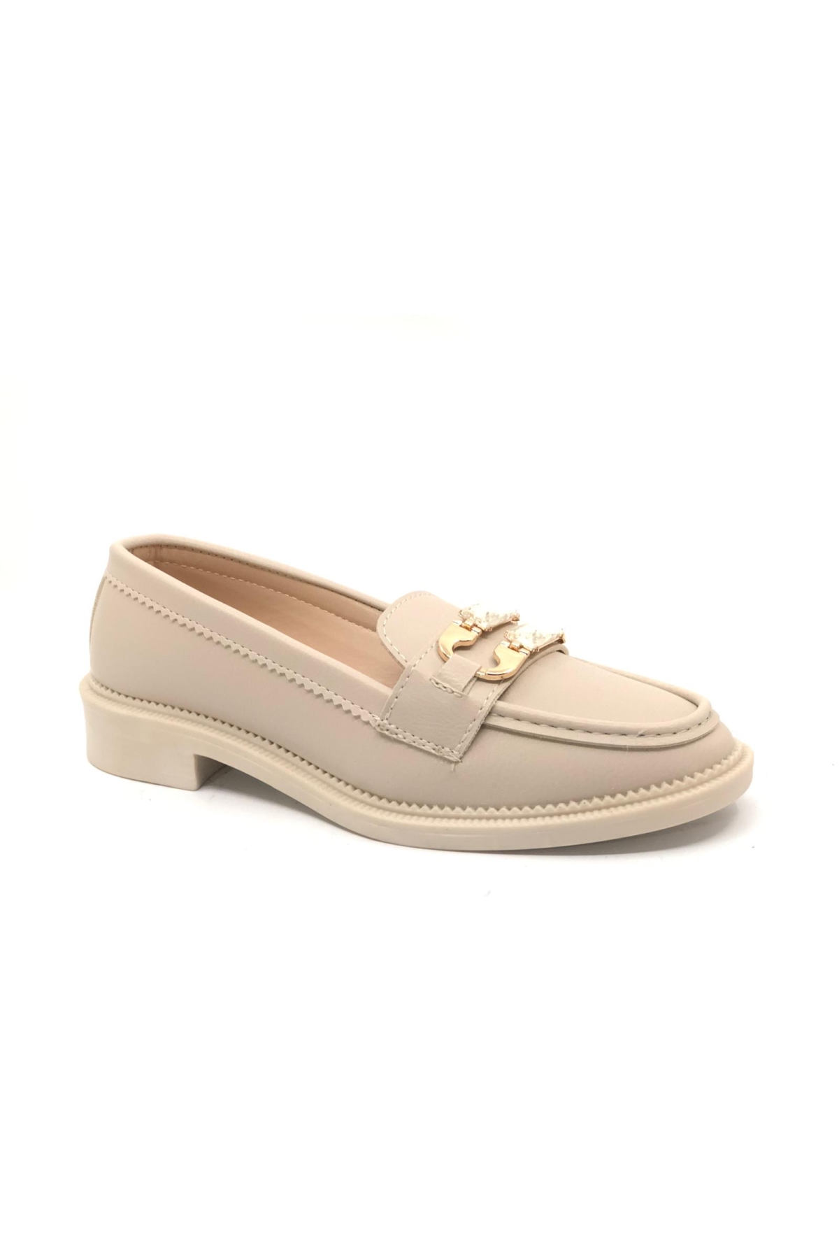 Taş Toka Detaylı Loafer Kadın Babet Ayakkabı - Görsel 6