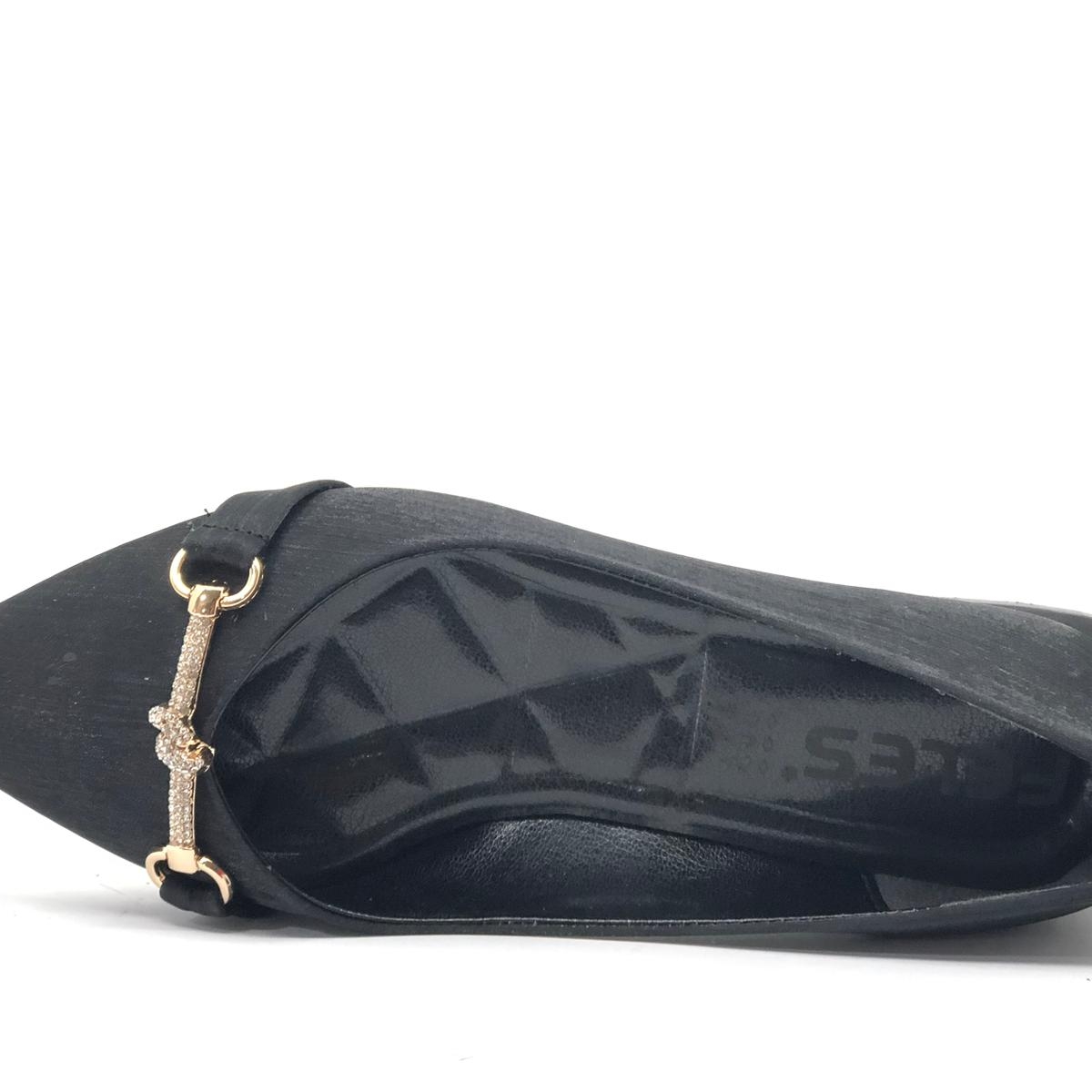 Taş Toka Detaylı Saten Kadın Babet - Görsel 6