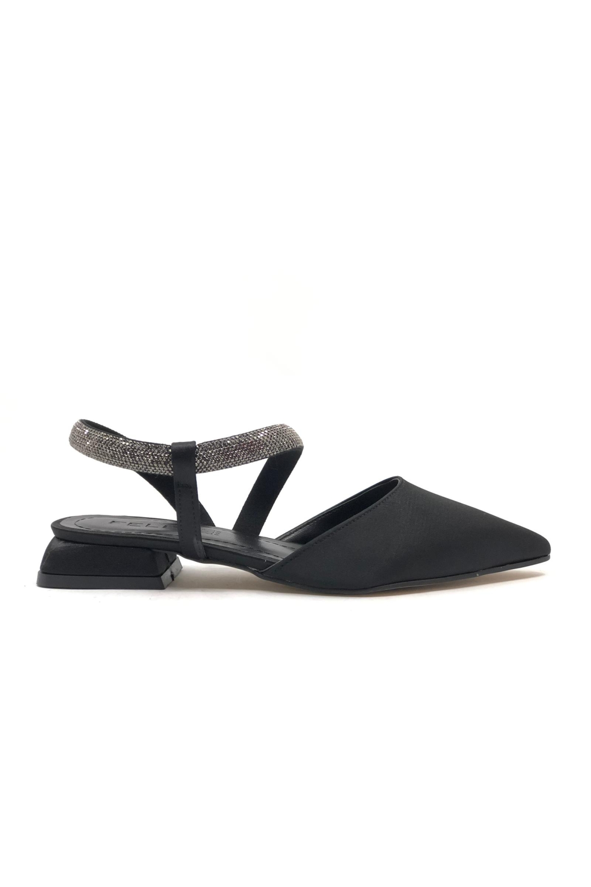 Şerit Taş Detaylı Kadın Klasik Babet Ayakkabı - Görsel 4