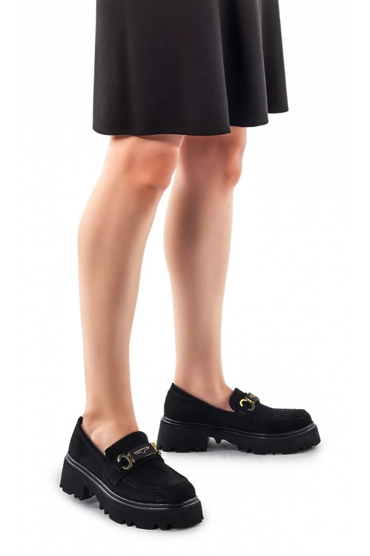 Sarı Toka Detaylı Oxford Günlük Loafer Kadın Ayakkabı - Görsel 2