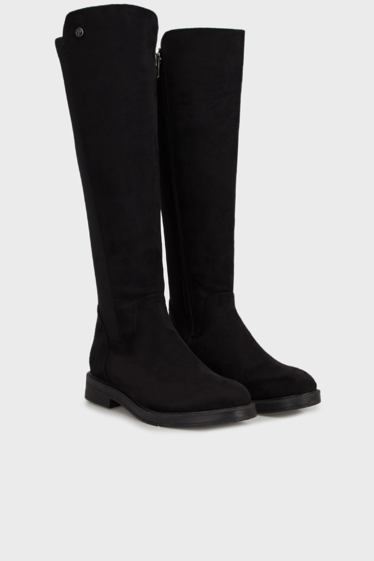 Bayan Çizme PC52066 SİYAH SÜET - Görsel 4