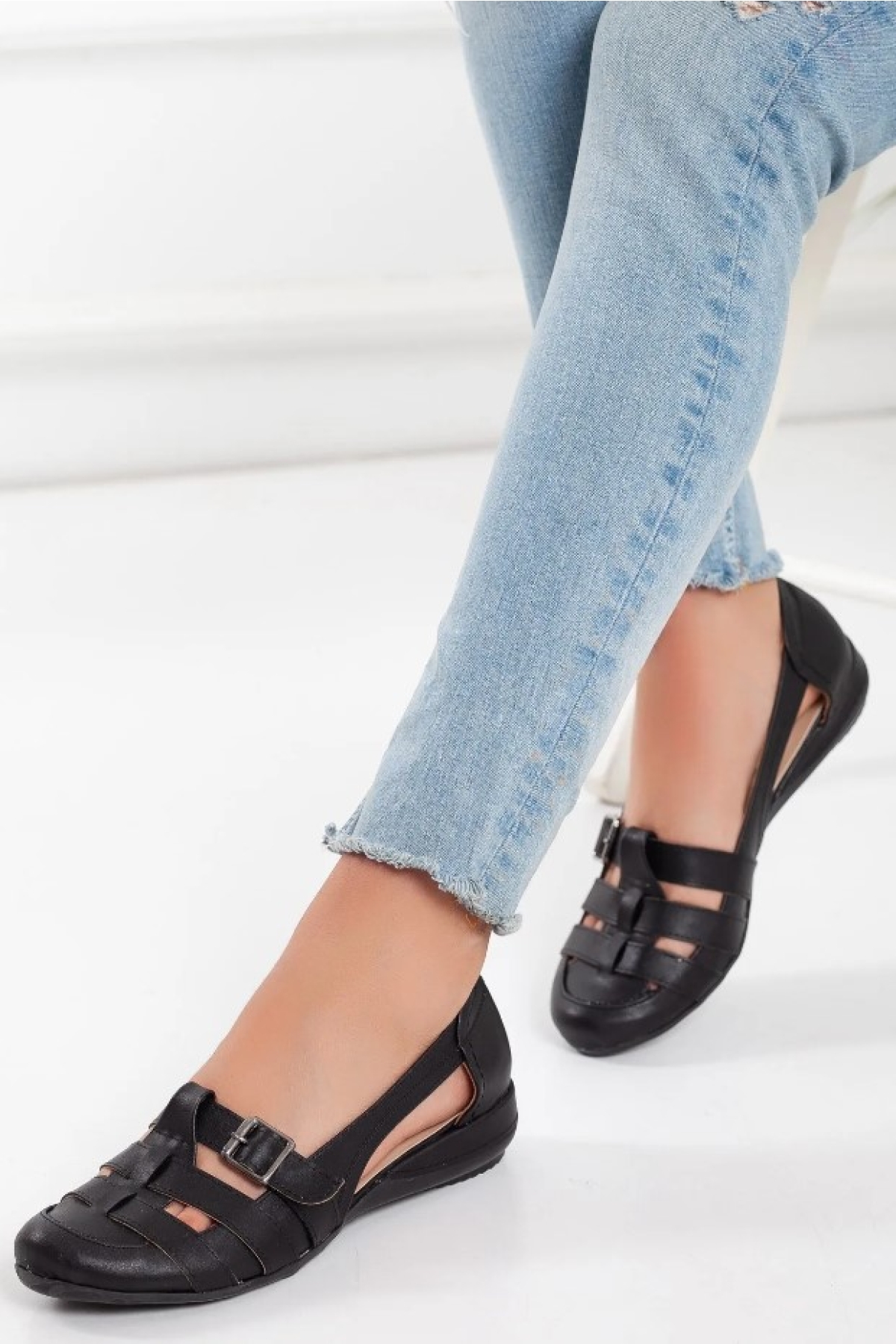 Toka Detaylı Kadın Babet Ayakkabı - Görsel 2