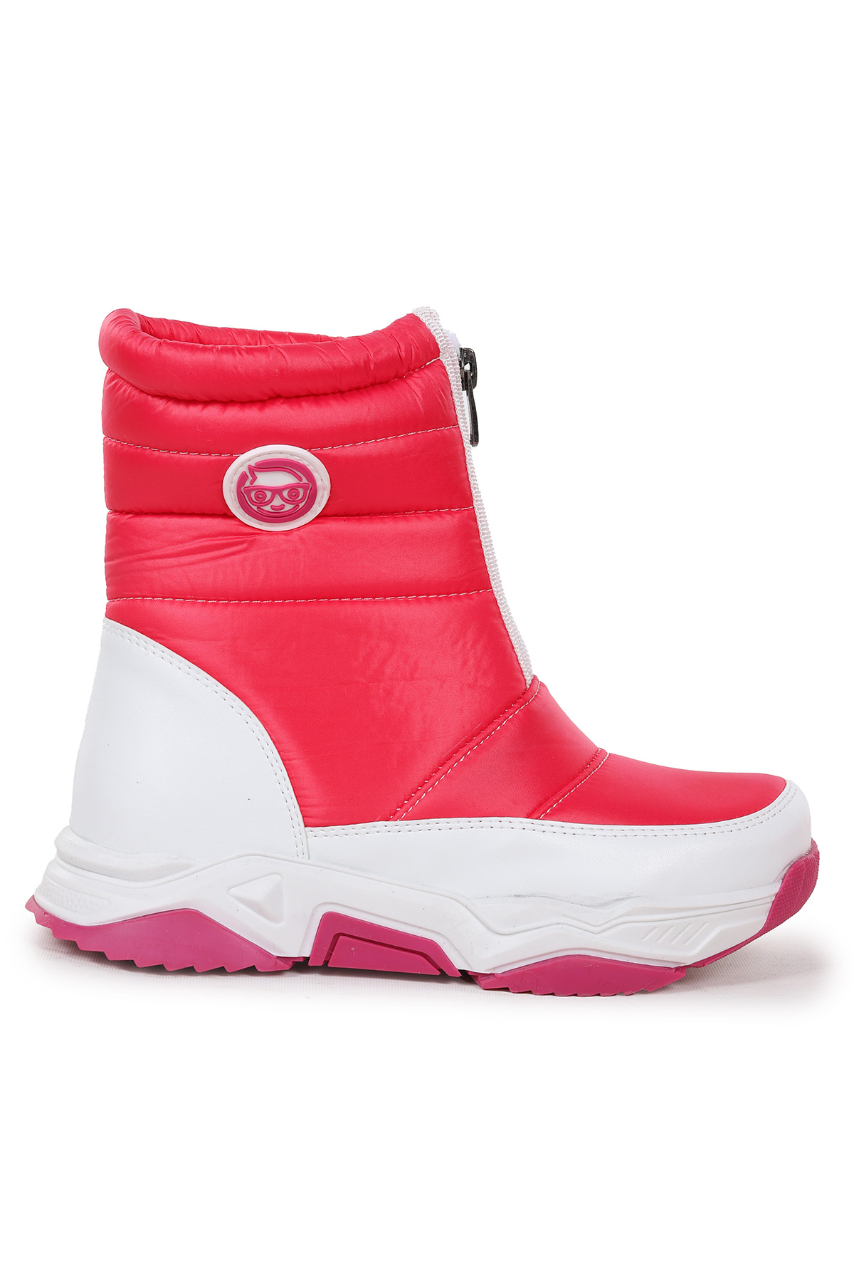 Sumo Fermuarlı Kız Çocuk Kar Botu Fuşya - Pembe - Görsel 4