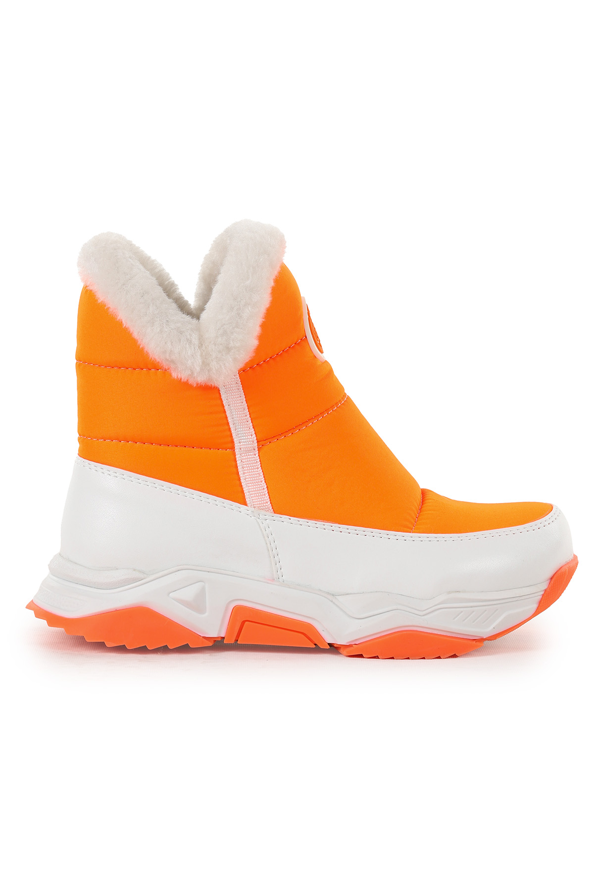 Pamela Fermuarlı Kız Çocuk Kar Botu Turuncu - Görsel 4