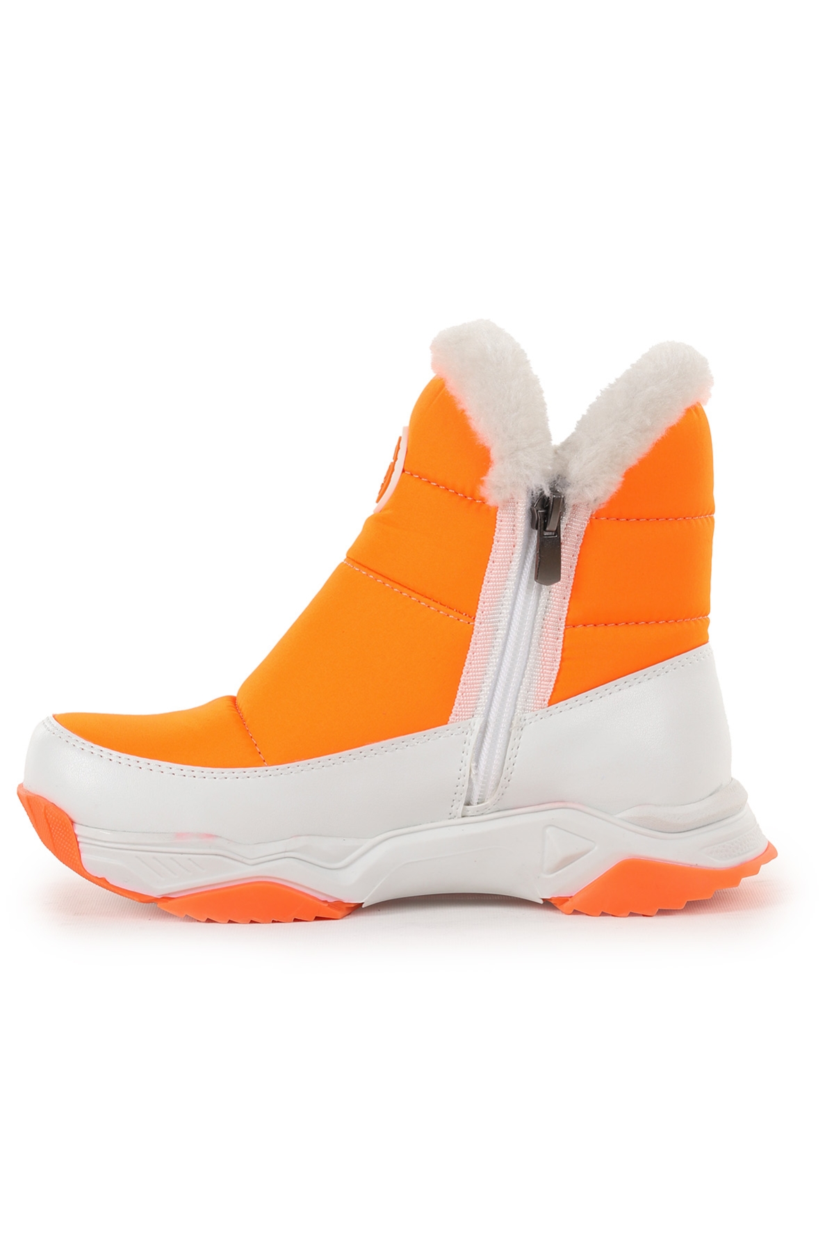 Pamela Fermuarlı Kız Çocuk Kar Botu Turuncu - Görsel 5