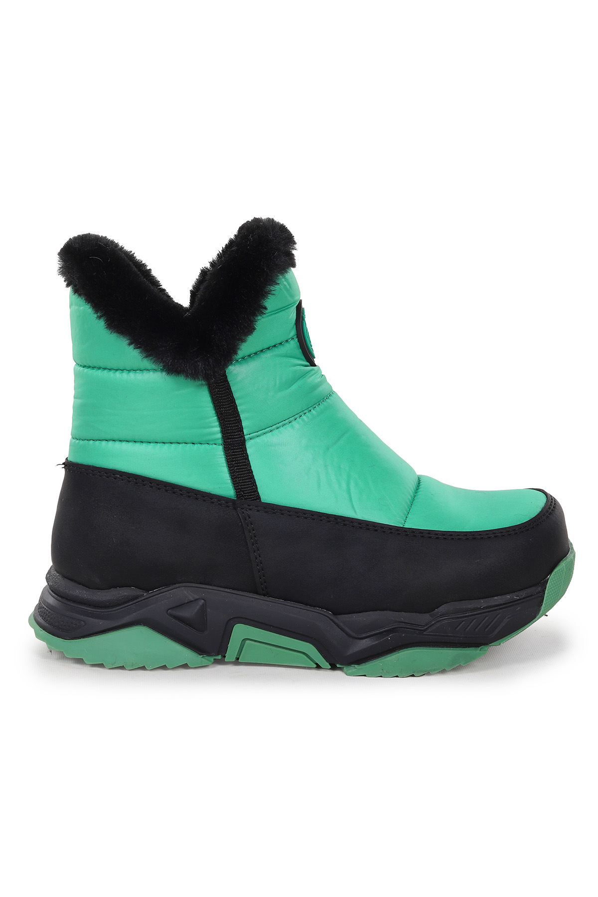 Pamela Fermuarlı Kız Çocuk Kar Botu Yeşil - Görsel 4