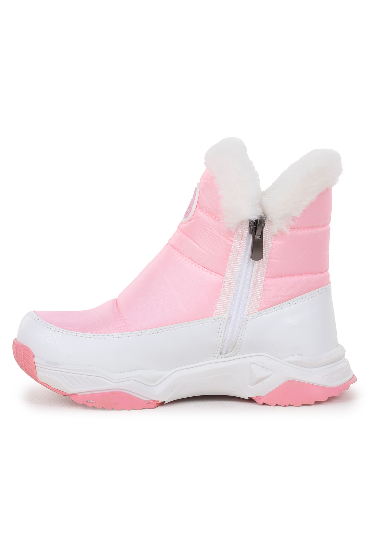 Pamela Fermuarlı Kız Çocuk Kar Botu Pembe - Görsel 4