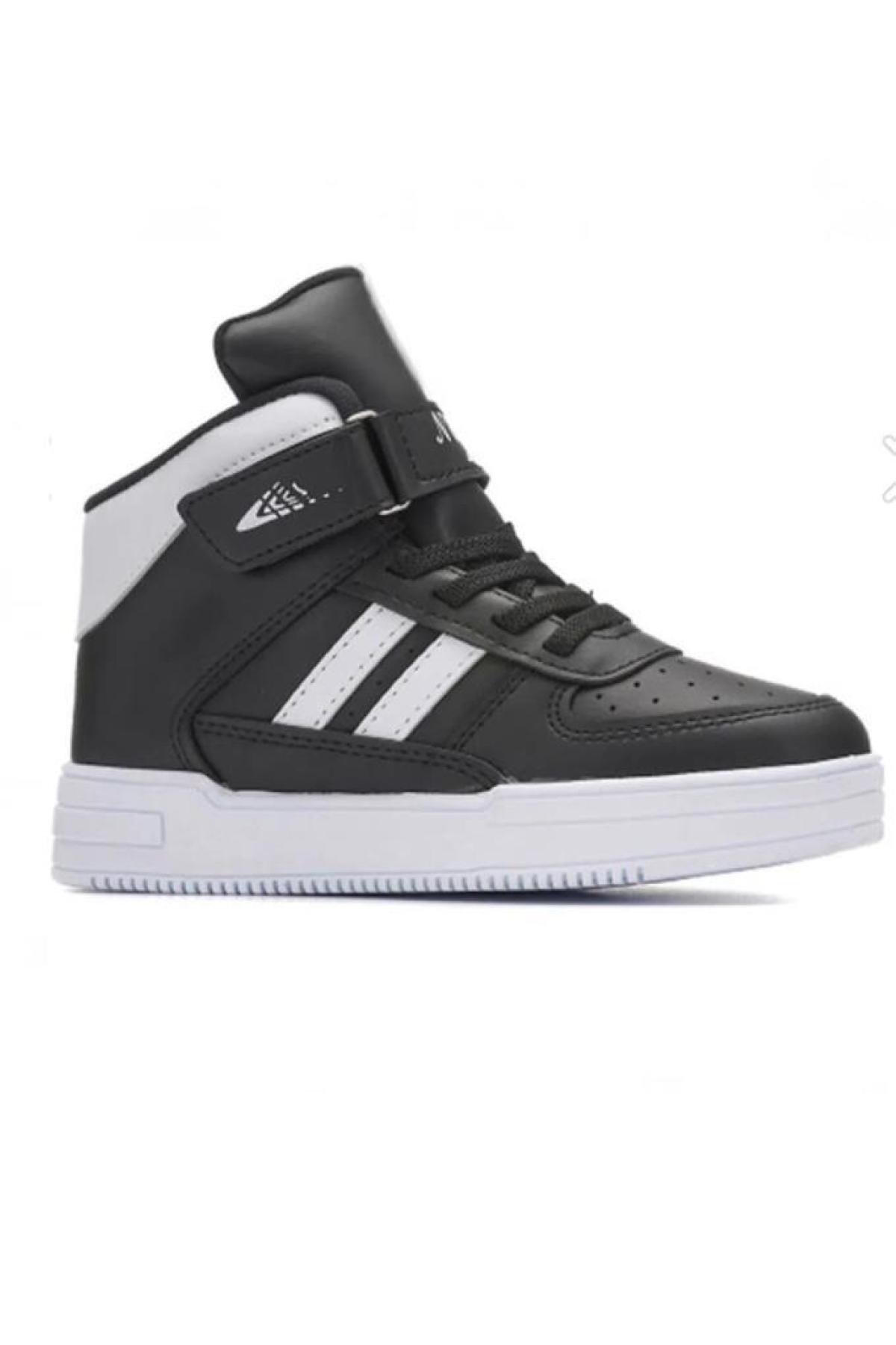 09-24 Deri Outdoor Erkek Çocuk Spor Bot Siyah Beyaz 26-30 - Görsel 2