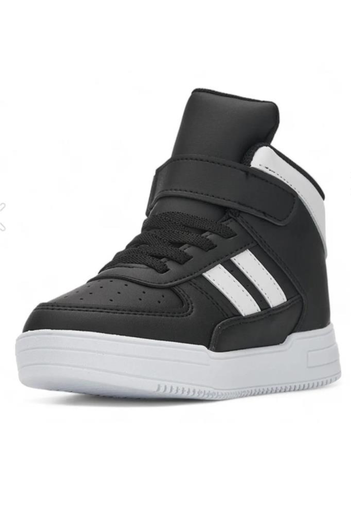 09-24 Deri Outdoor Erkek Çocuk Spor Bot Siyah Beyaz 26-30 - Görsel 3