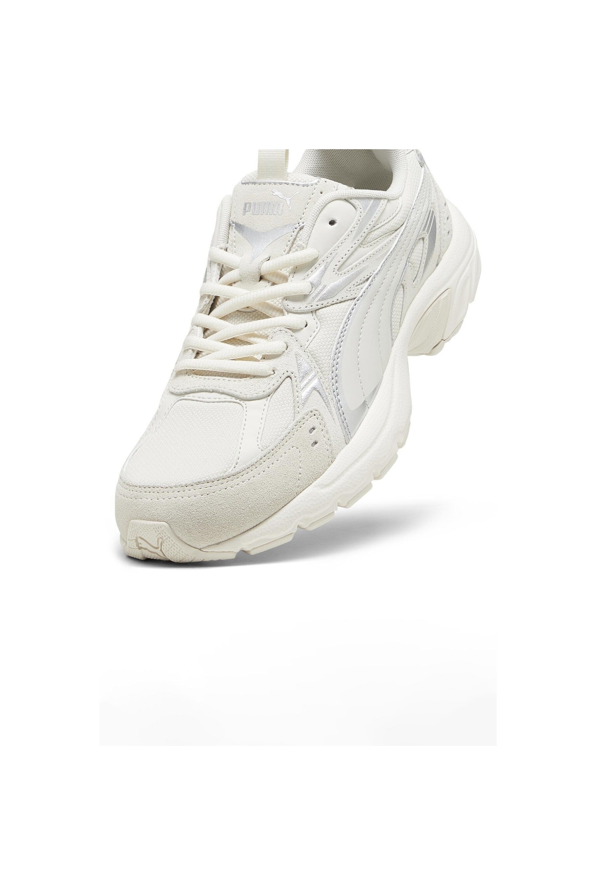 Milenio Tech Suede Kadın Beyaz Spor Ayakkabı (393489-03) - Görsel 7