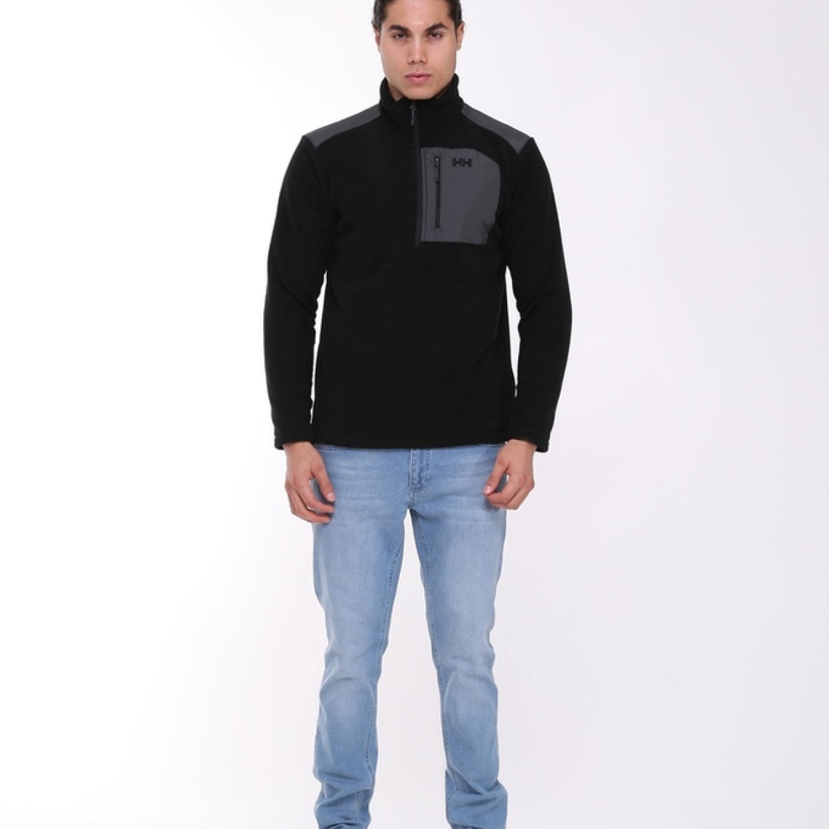 Block Halfzip Erkek Yarım Fermuarlı Polar HHA..12008.990 Siyah