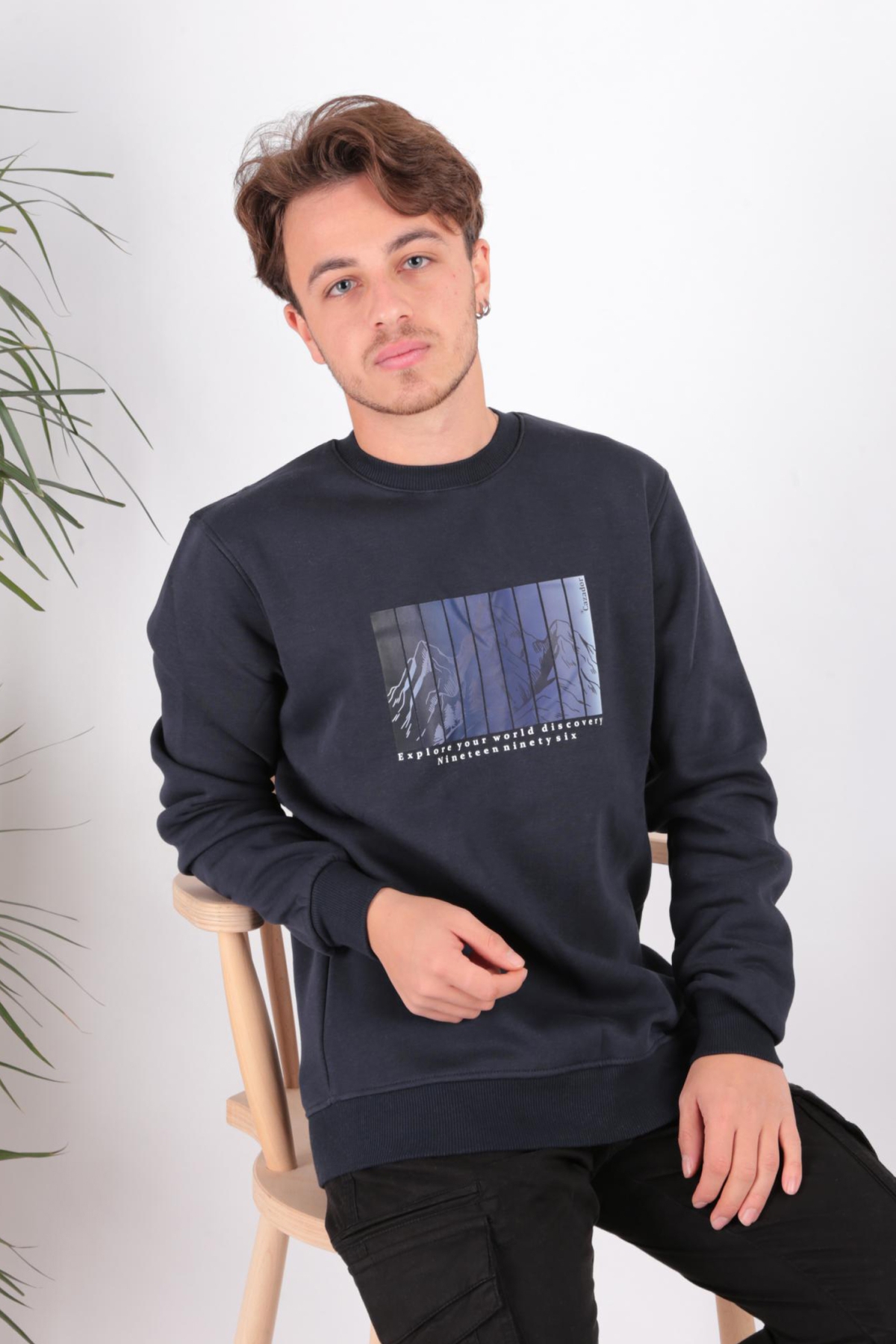 5131 Erkek 3 İplik Sweatshirt