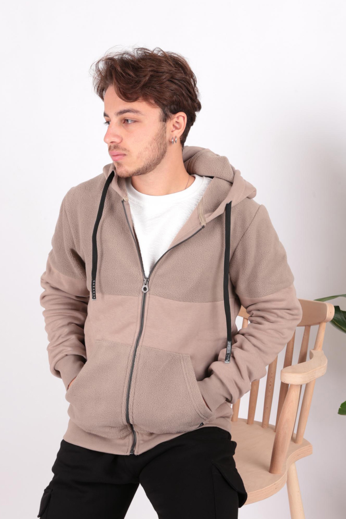 5083 Erkek Polar Sweatshirt Hırka