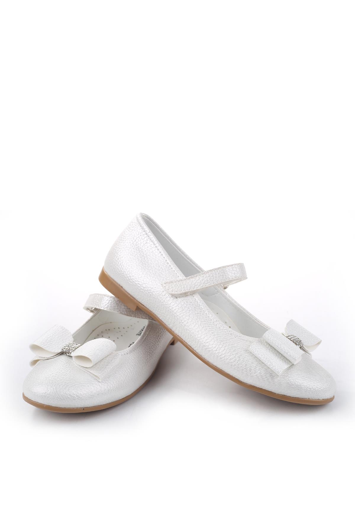 Ortaç 3162 Kız Çocuk Balerin Cırtlı Babet Ayakkabı - Görsel 4