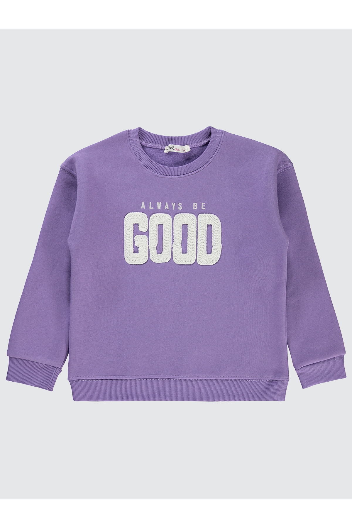 Kız Çocuk Sweatshirt 6-9 Yaş Meta Leylak