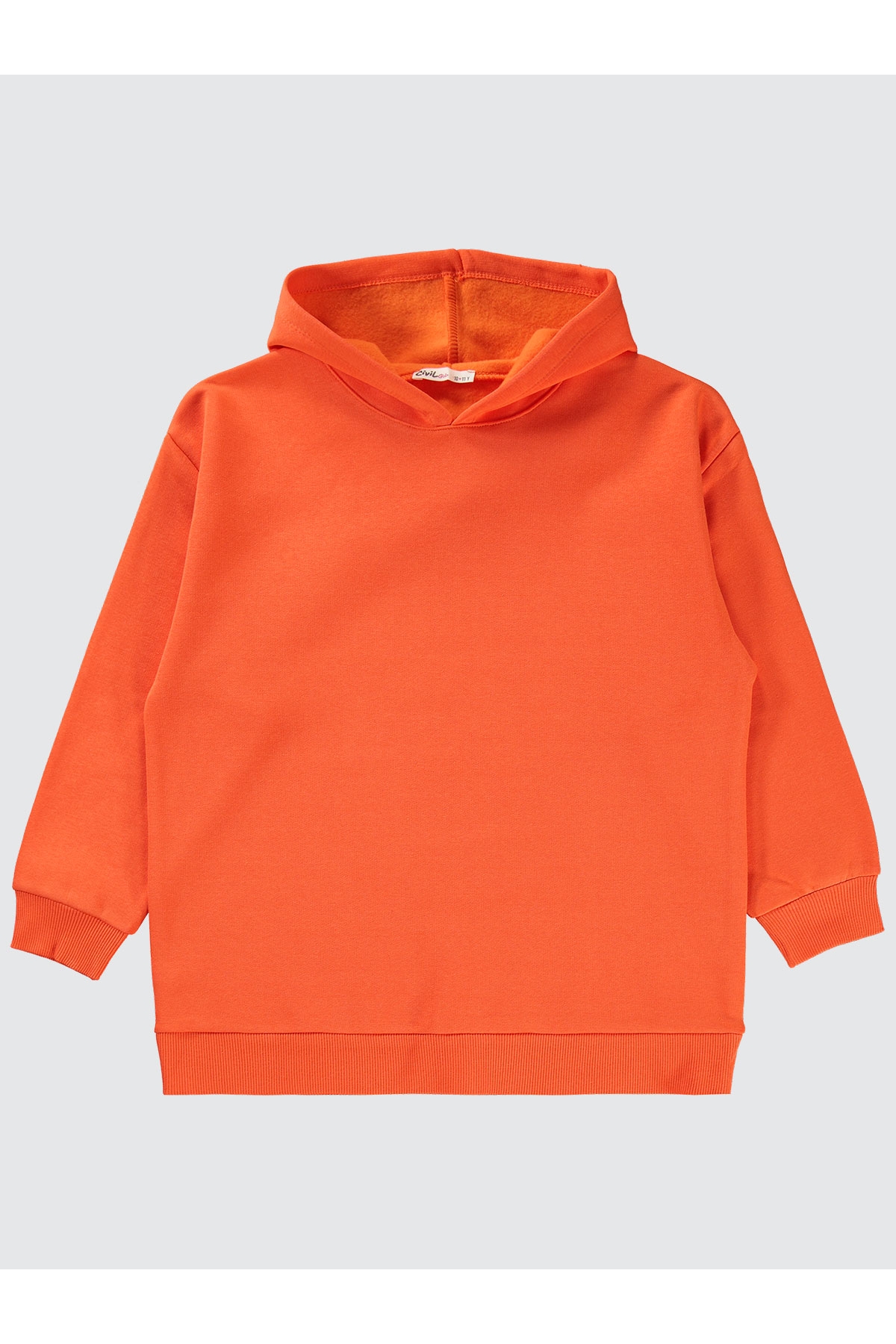 Kız Çocuk Oversize Sweatshirt 10-13 Yaş Oranj