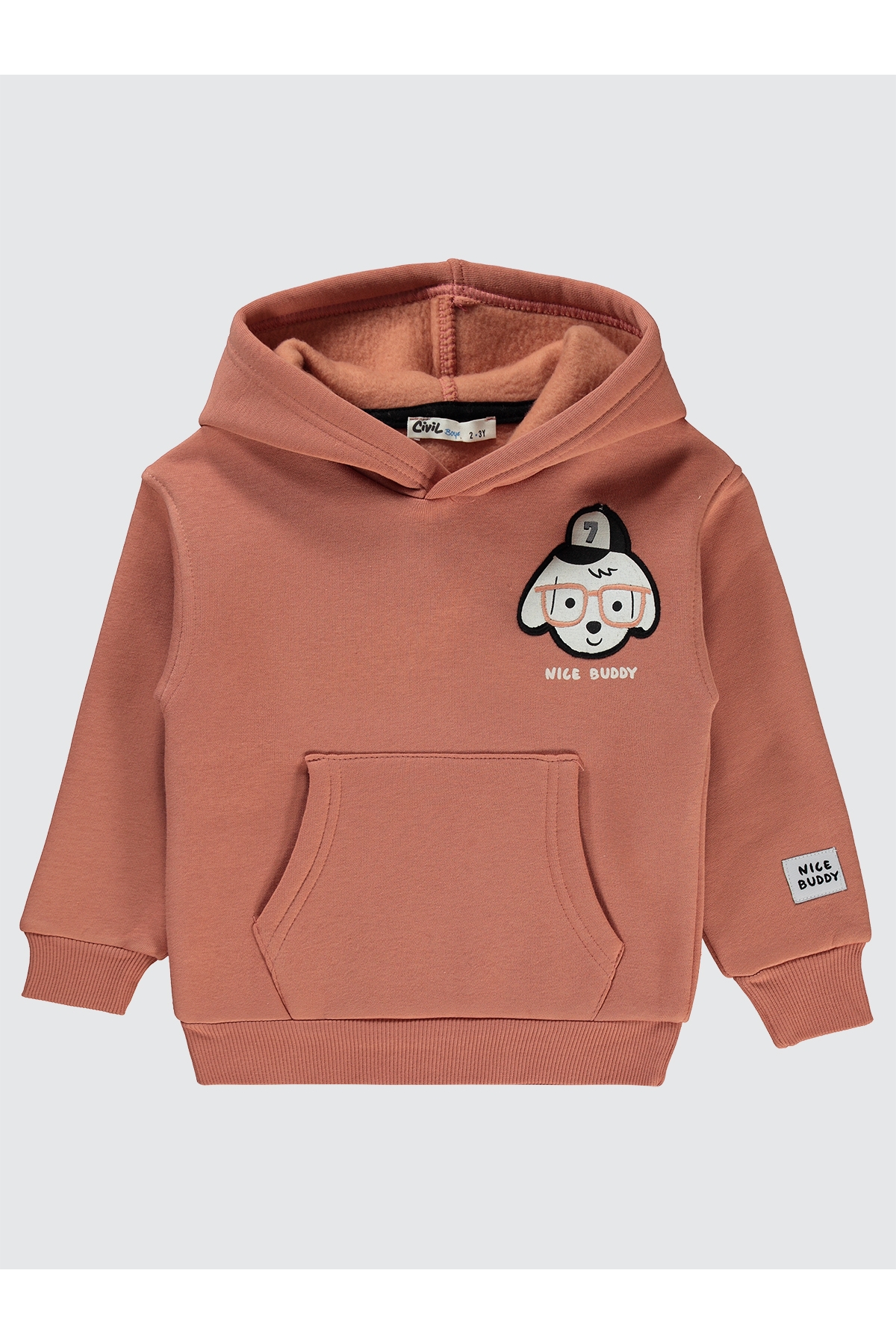 Erkek Çocuk Sweatshirt 2-5 Yaş  Kiremit