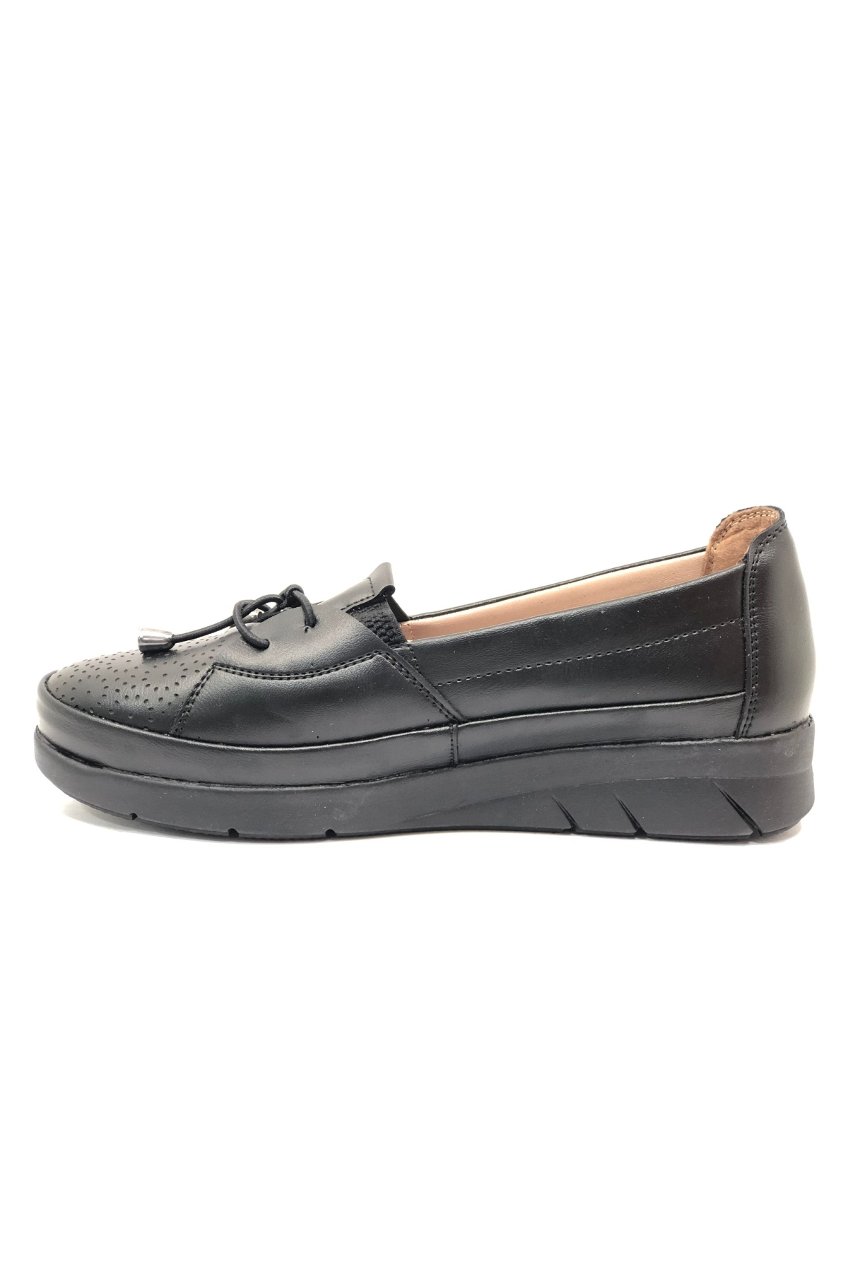 Berfilla Dr.Tavsiyeli İçi %100 Deri Anne Kadın Babet Ayakkabı - Görsel 4