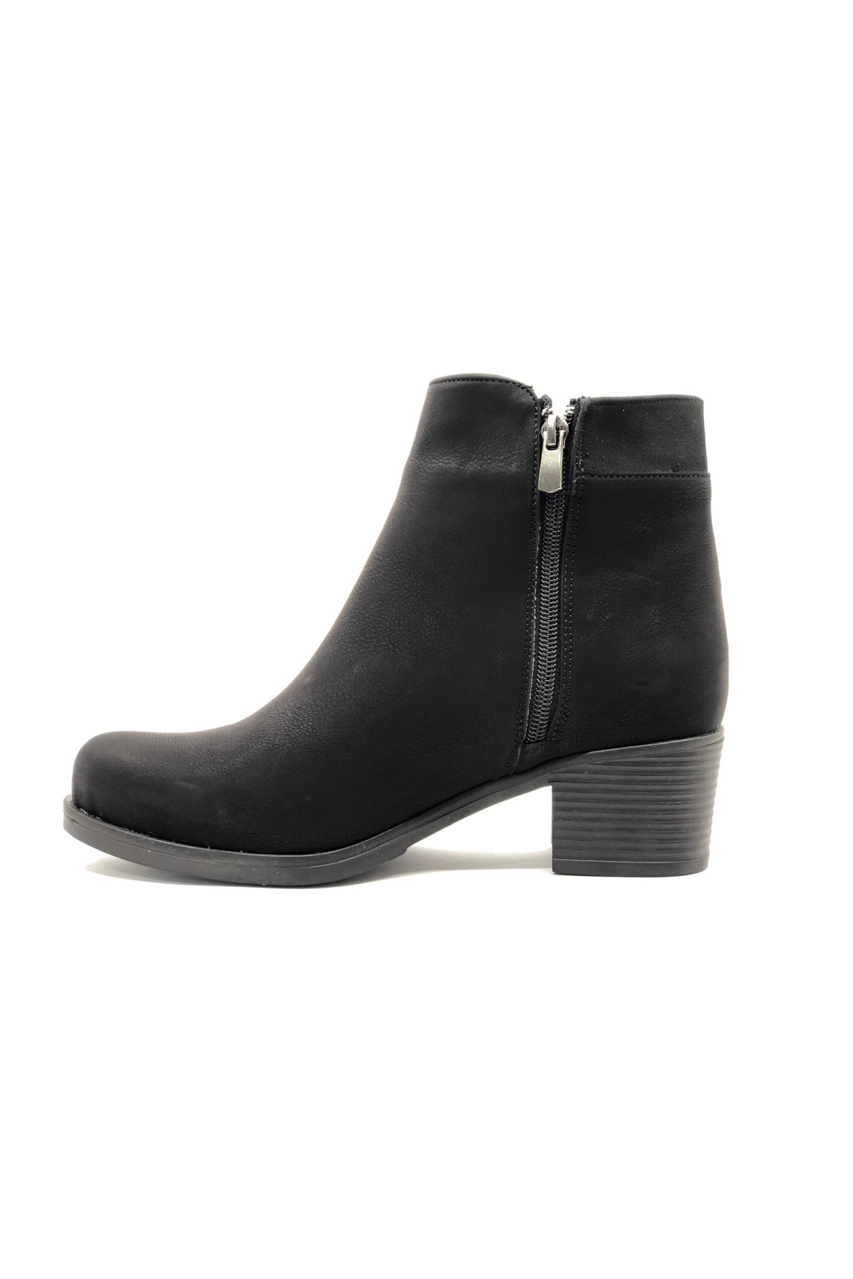 2255 Yandan Fermuarlı Topuklu Kadın Bot - Görsel 5