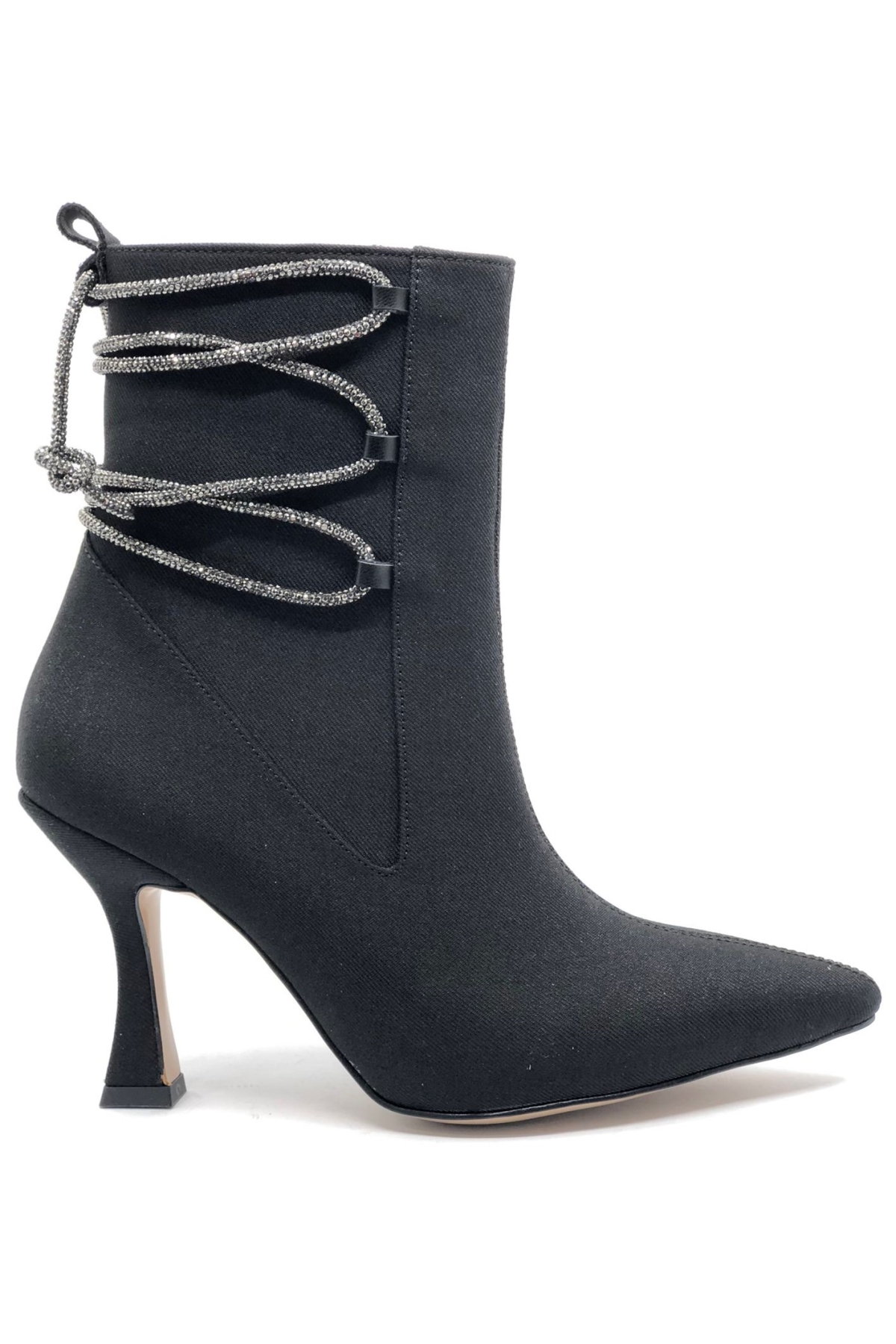 Arkası Taş Detaylı Topuklu Kadın Bot - Görsel 3