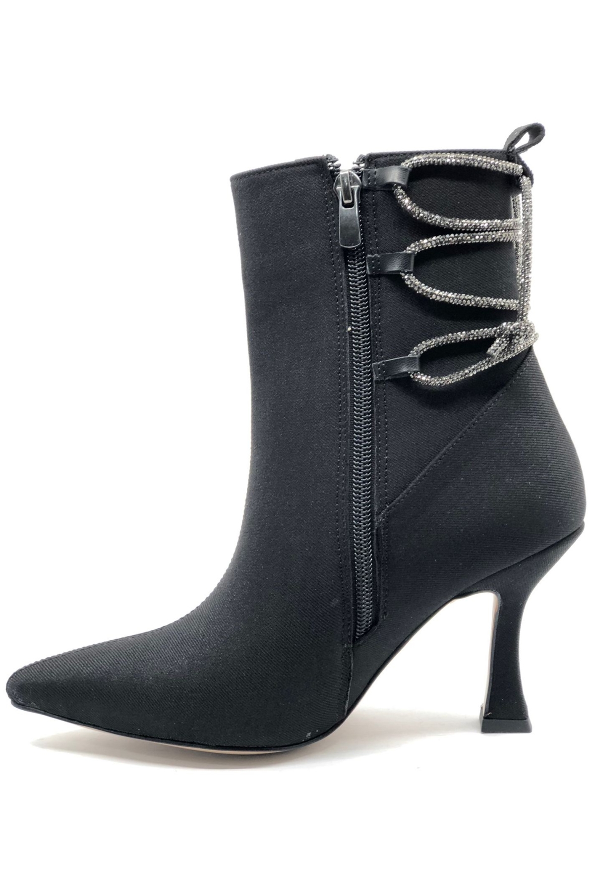 Arkası Taş Detaylı Topuklu Kadın Bot - Görsel 4