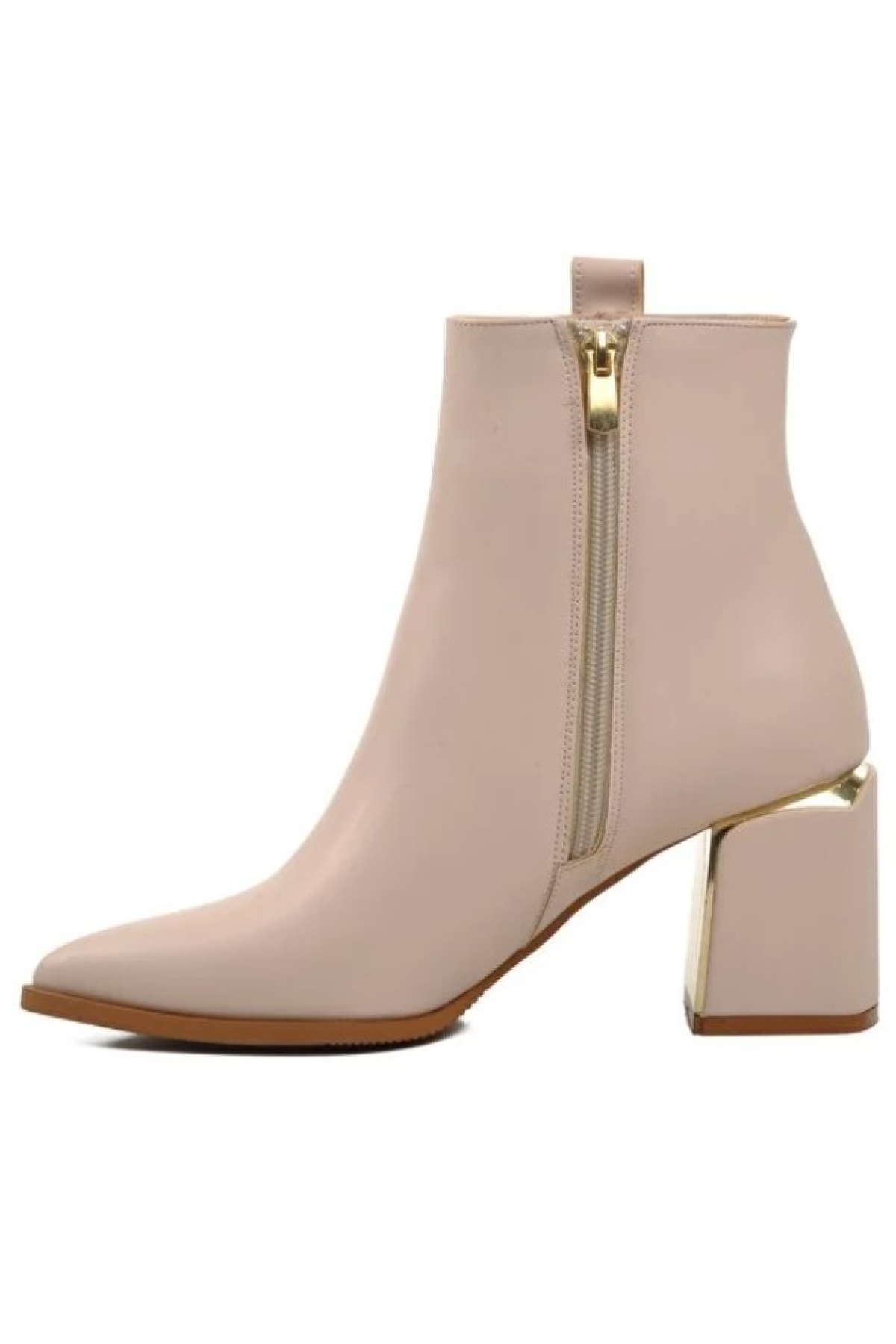 Burgu Şerit Taş Detaylı Klasik Kadın Bot - Görsel 4