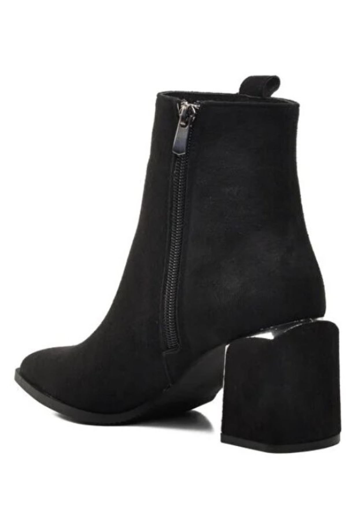 Burgu Şerit Taş Detaylı Klasik Kadın Bot - Görsel 5