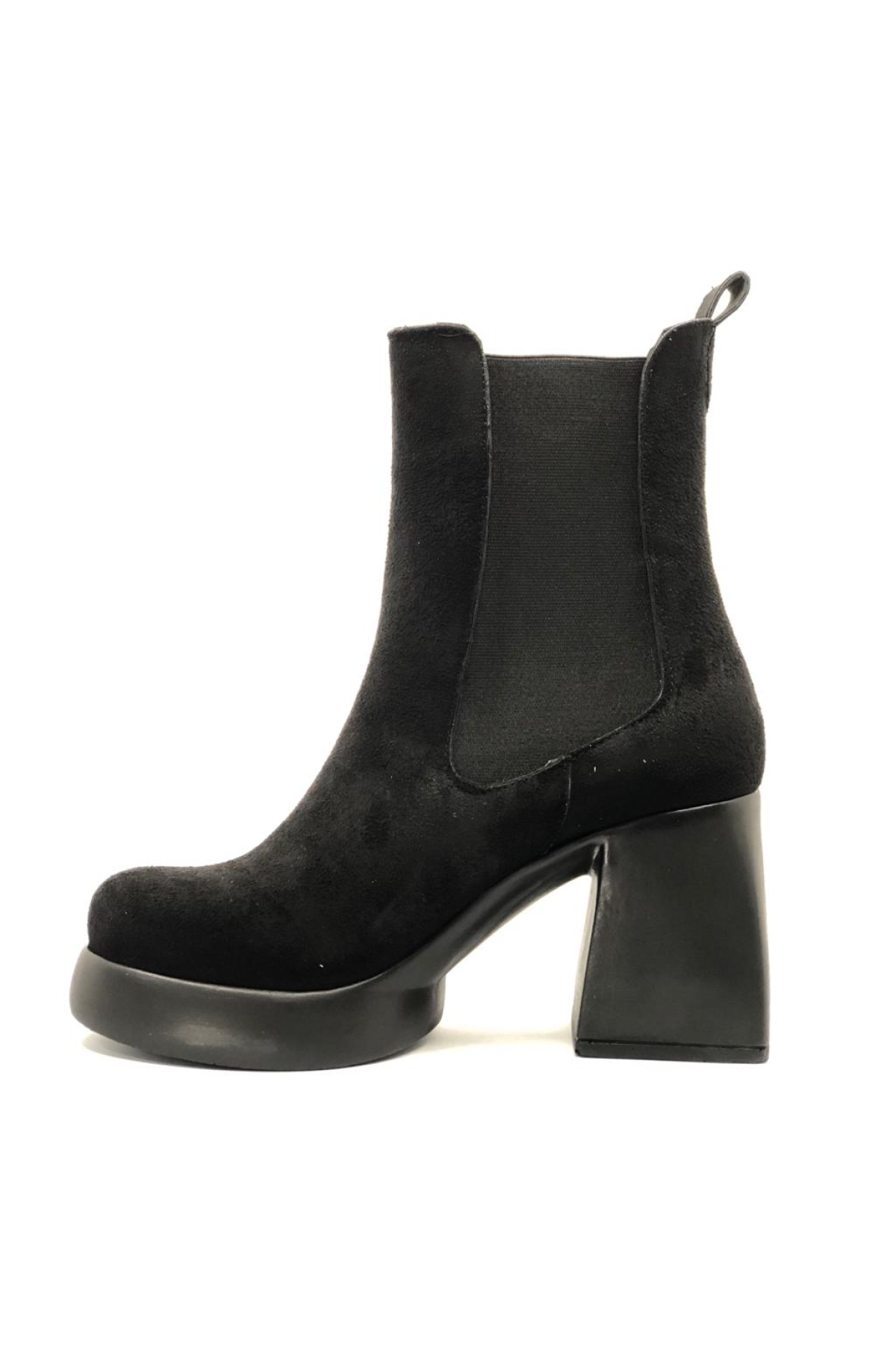 Seribo Lastikli Platform Taban 9 Cm Topuklu Kadın Bot - Görsel 4