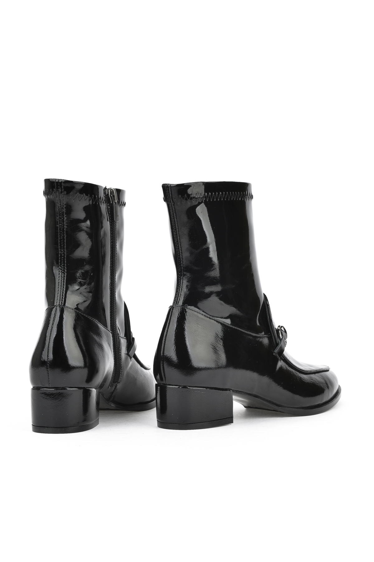 Kadın Hakiki Deri Bot 1431030Z24154 Siyah - Görsel 4