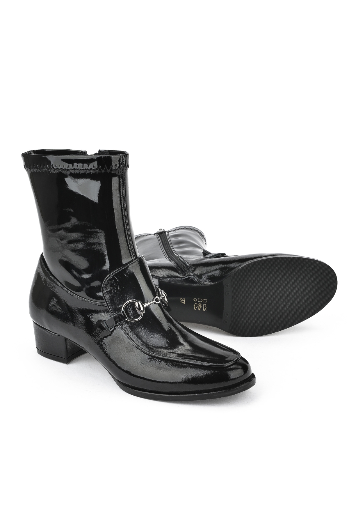 Kadın Hakiki Deri Bot 1431030Z24154 Siyah - Görsel 5