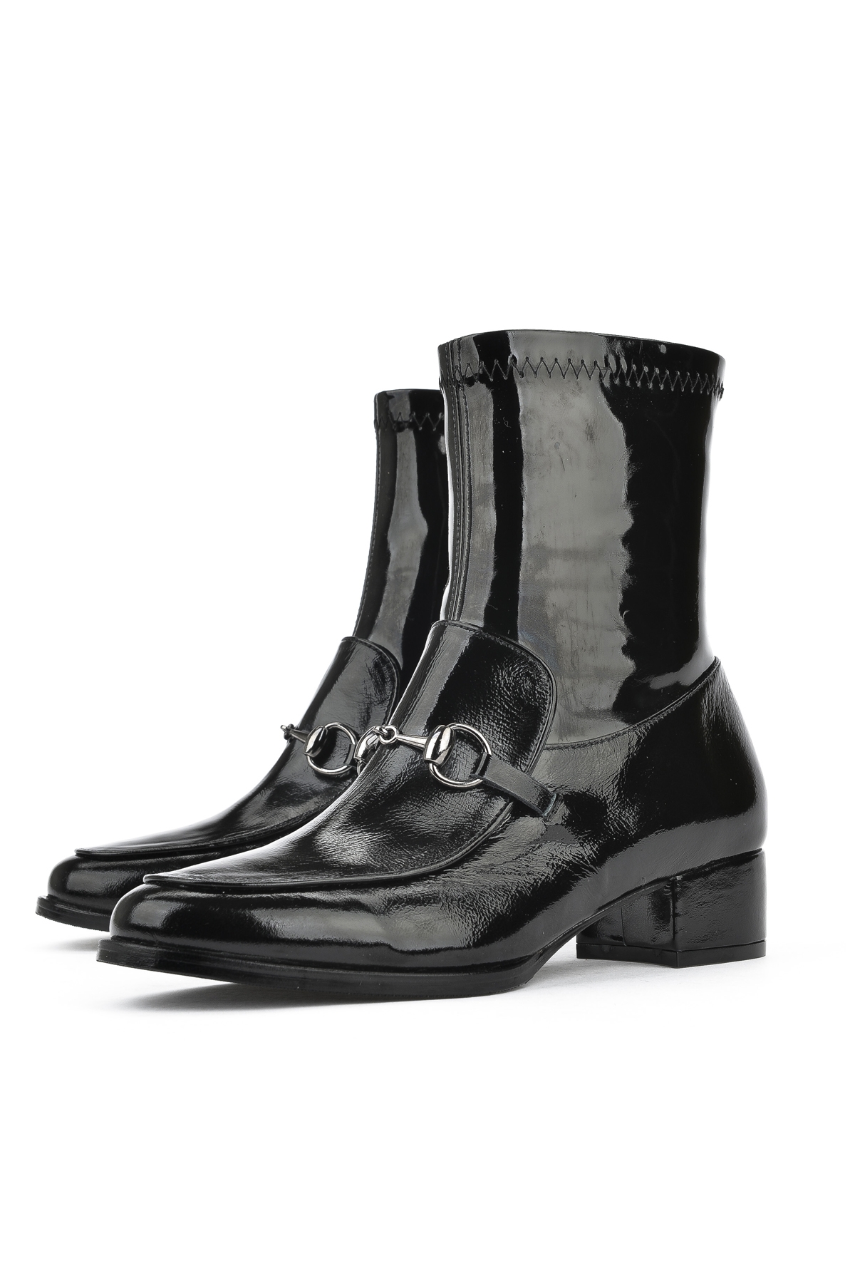 Kadın Hakiki Deri Bot 1431030Z24154 Siyah - Görsel 6