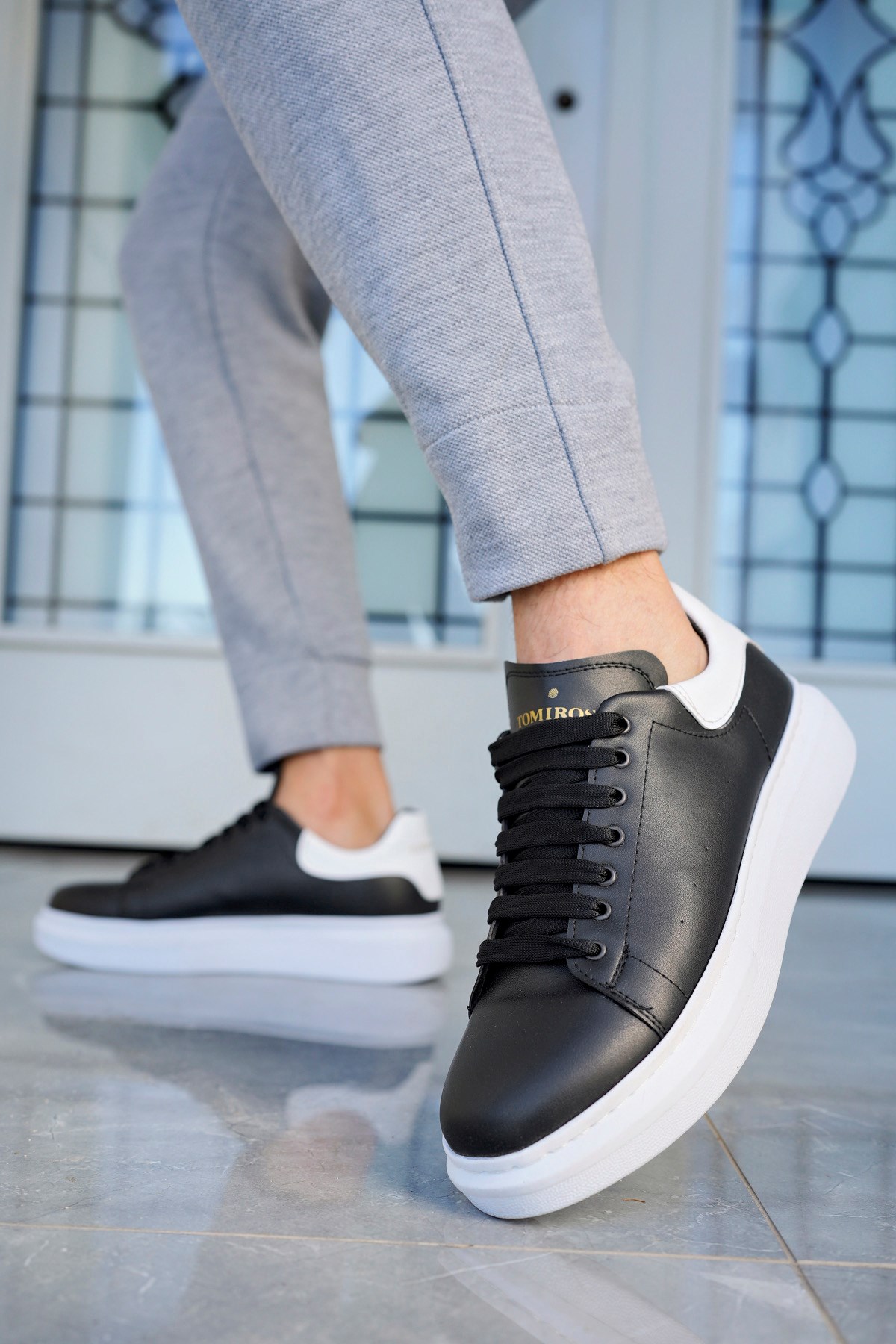 Valendo Garantili Erkek Günlük Casual Bağcıklı Tabanlı Sneaker Spor Ayakkabı VALENDO-5141 - Görsel 2