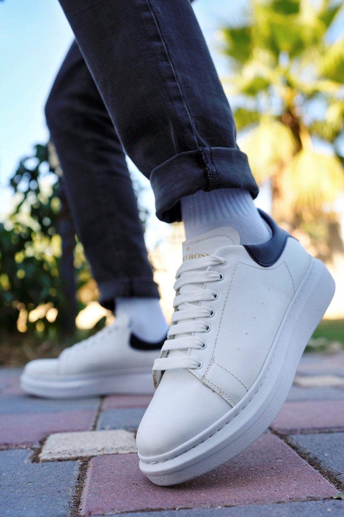 Valendo Garantili Erkek Günlük Casual Bağcıklı Tabanlı Sneaker Spor Ayakkabı VALENDO-5141 - Görsel 2