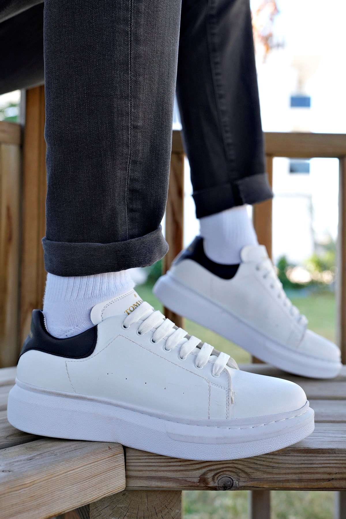 Valendo Garantili Erkek Günlük Casual Bağcıklı Tabanlı Sneaker Spor Ayakkabı VALENDO-5141 - Görsel 4