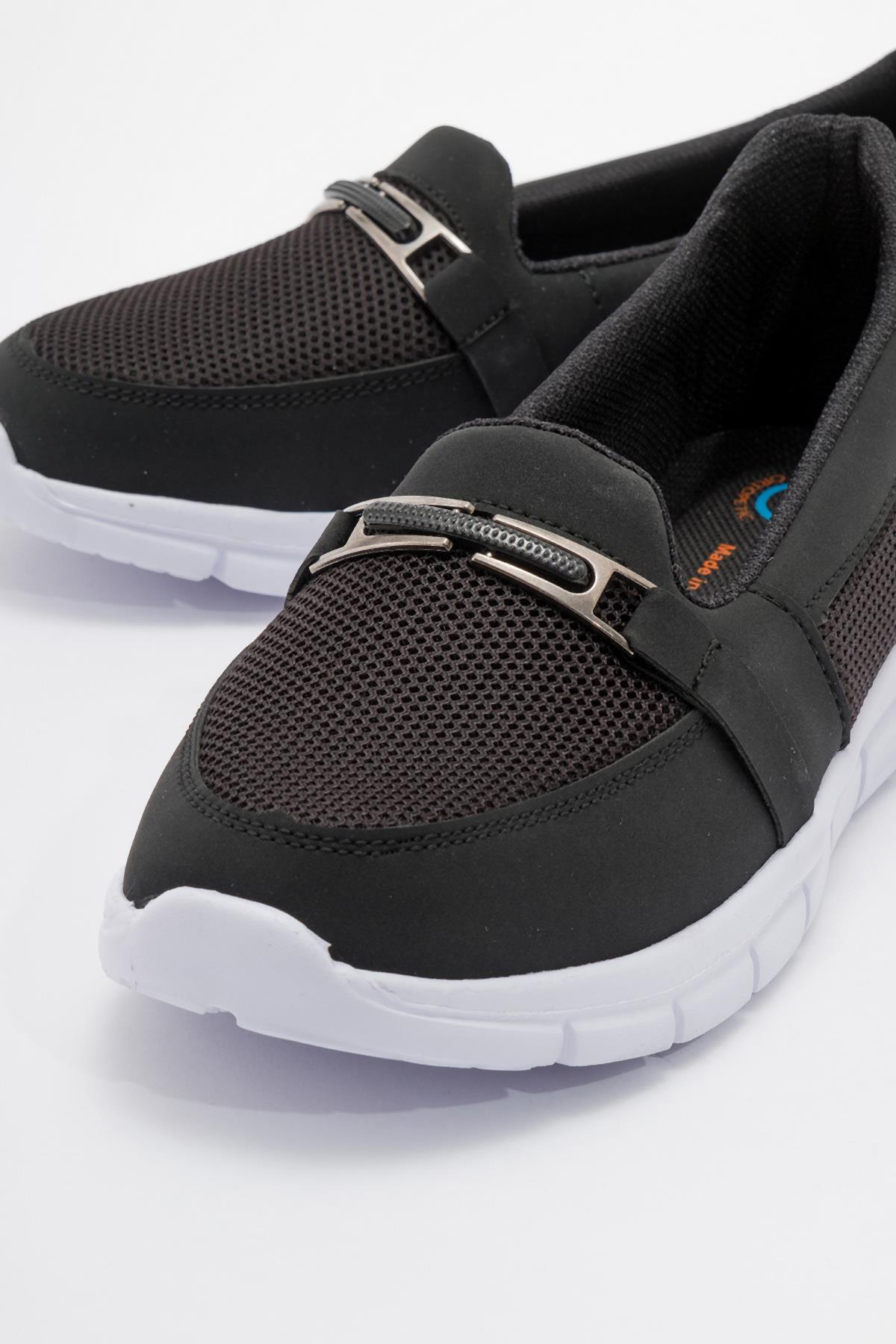 Kadın Günlük Ayakkabı SİYAH BEYAZ - Görsel 4